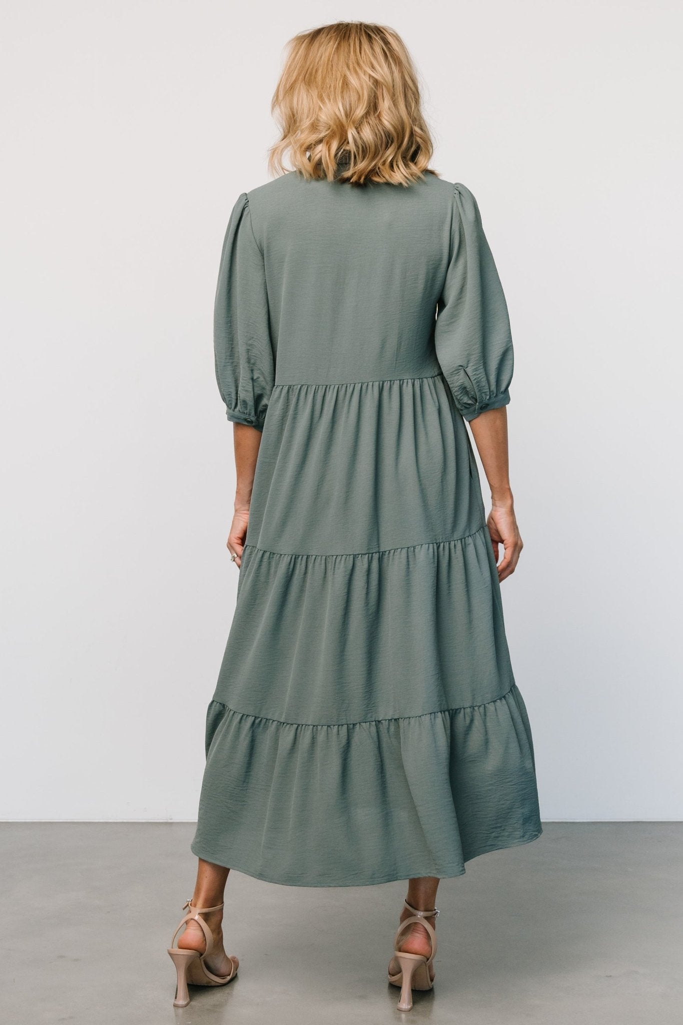 Sandy Button Tiered Dress | Jade Marketable Sale Online