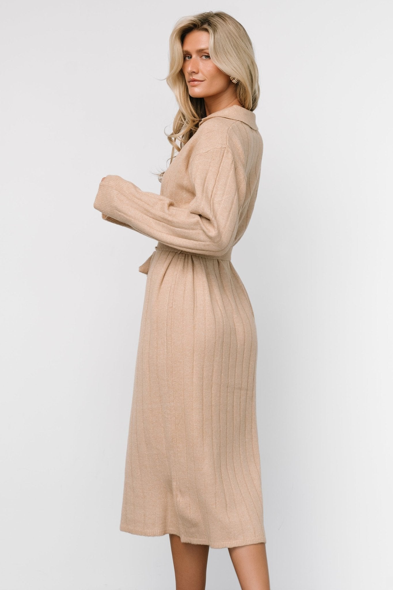 Barrie Sweater Dress | Light Tan Deals Cheap Online