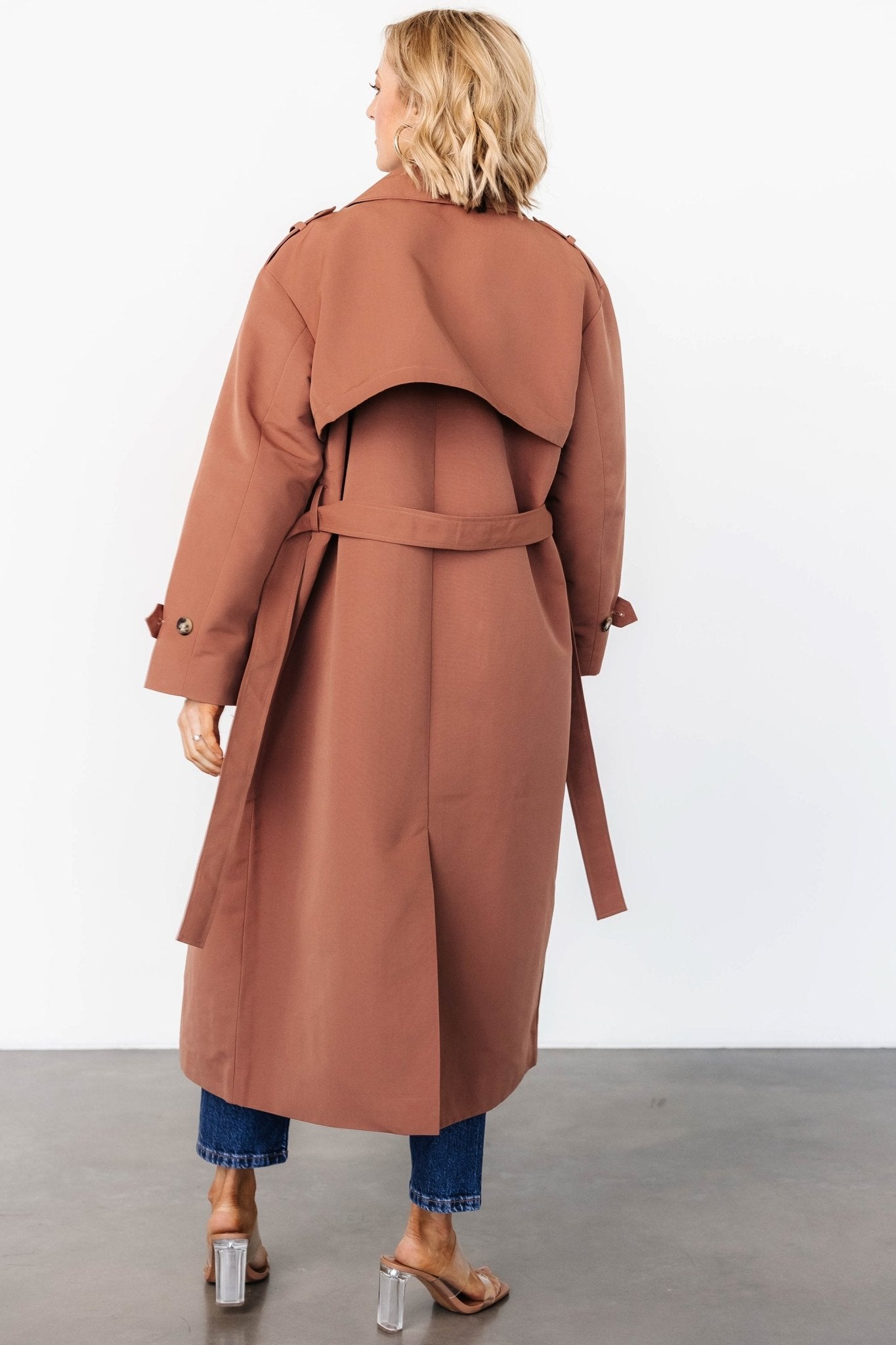 Elias Trench Coat | Warm Brown Purchase Sale Online