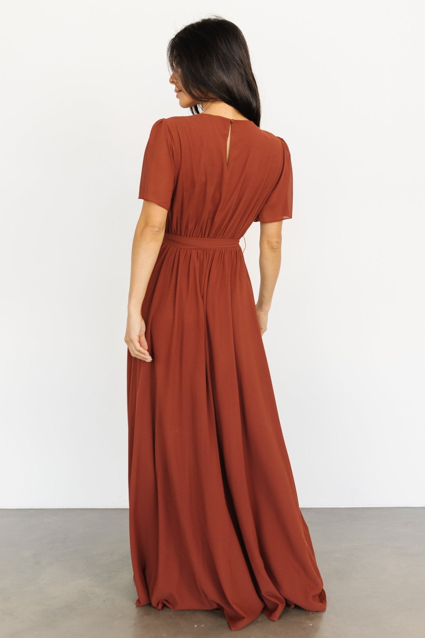 Naomi Short Sleeve Maxi Dress | Cinnamon Cheap Newest