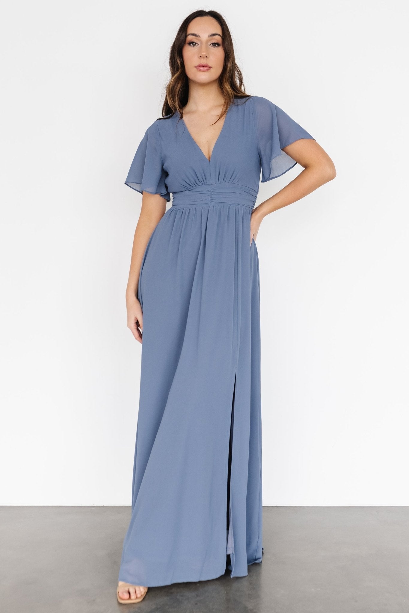 Ramona Maxi Dress | Whisper Blue Shop Offer