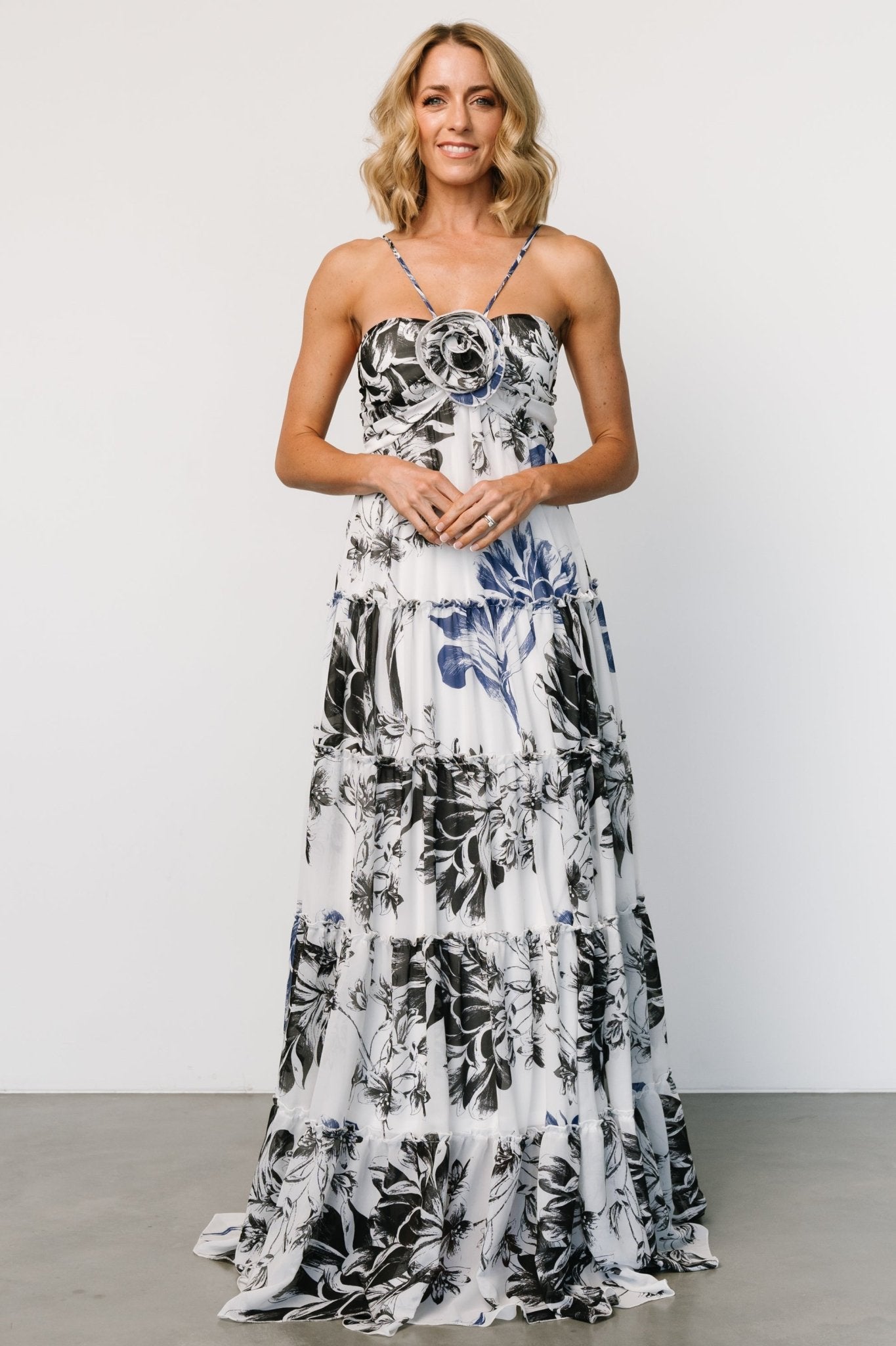 Charmaine Maxi Dress | Navy + Black Floral Clearance Online Amazon