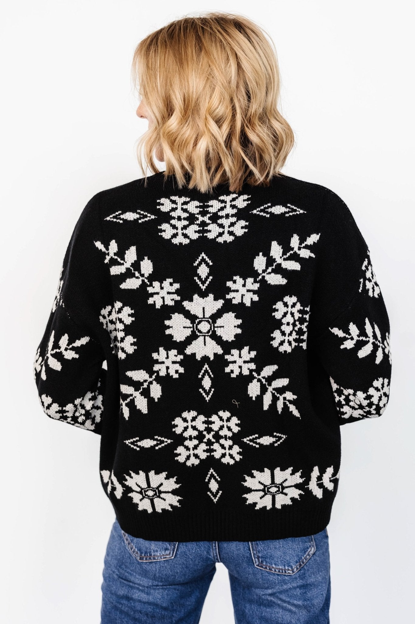 Elsa Sweater | Black + Off White Collections