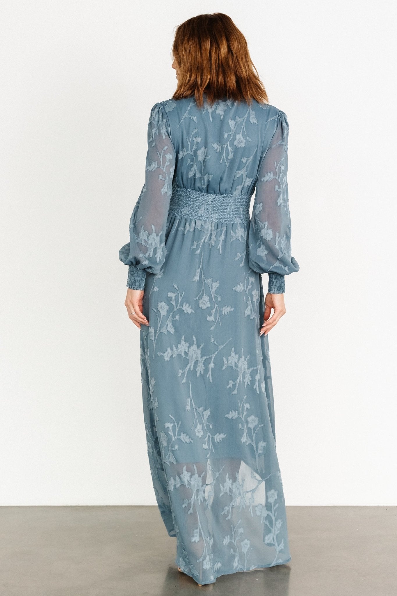 Mayfair High Low Maxi Dress | Slate Blue Cheap Sale 100% Guaranteed