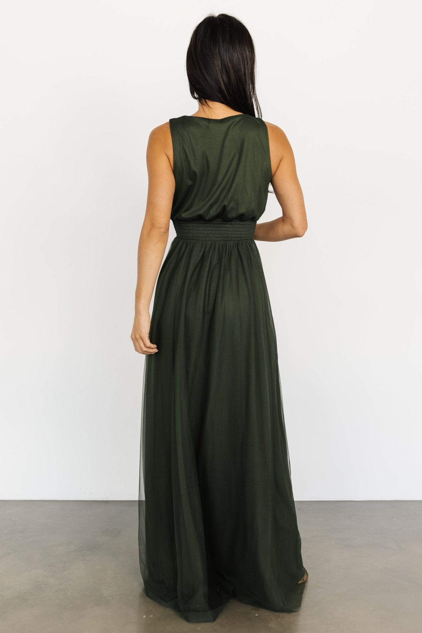 Kamila Tulle Maxi Dress | Juniper Green Free Shipping With Paypal