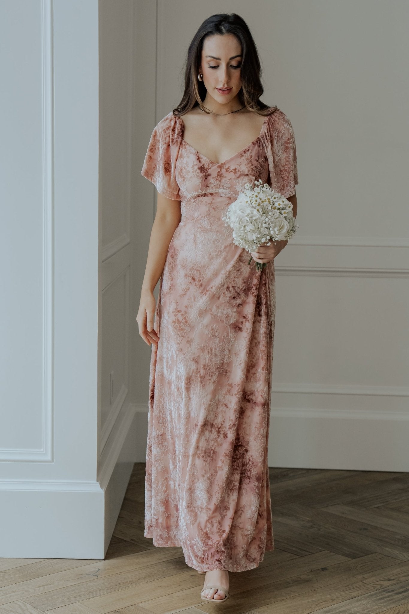 Everley Velvet Maxi Dress | Blush Newest Cheap Online