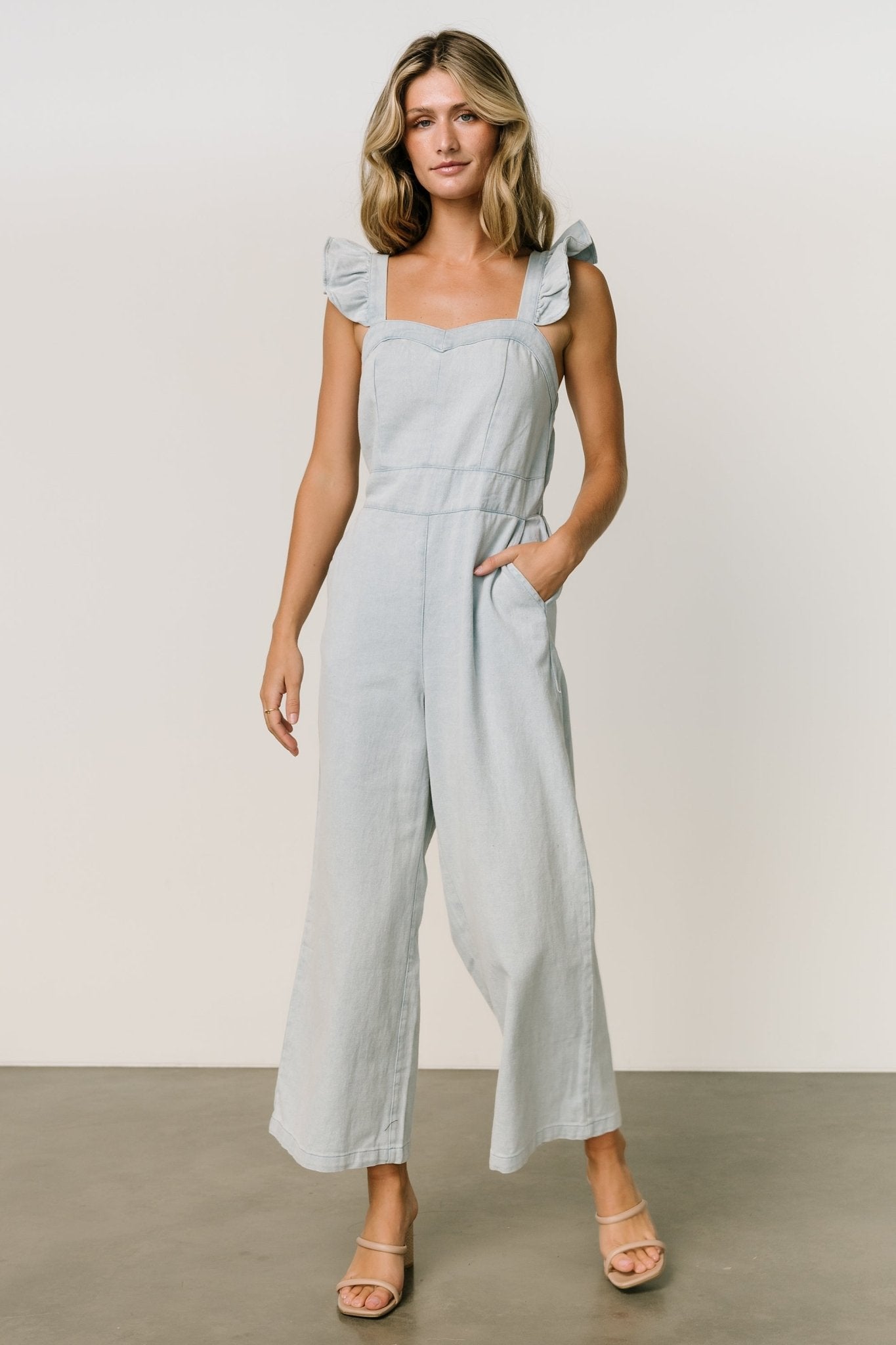 Madison Denim Jumpsuit | Blue With Paypal Free Shipping