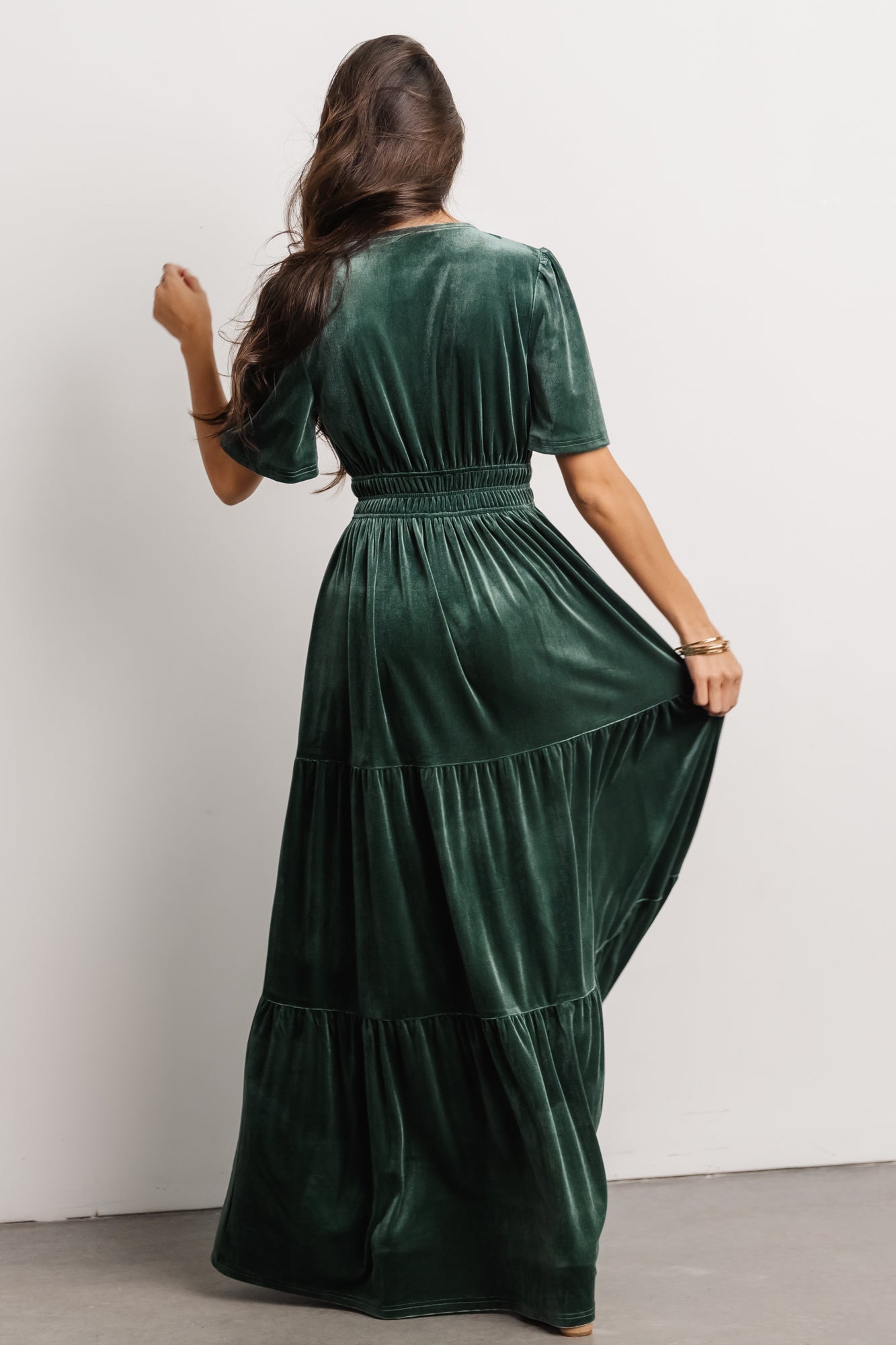 Artemis Velvet Maxi Dress | Deep Lagoon Exclusive Online