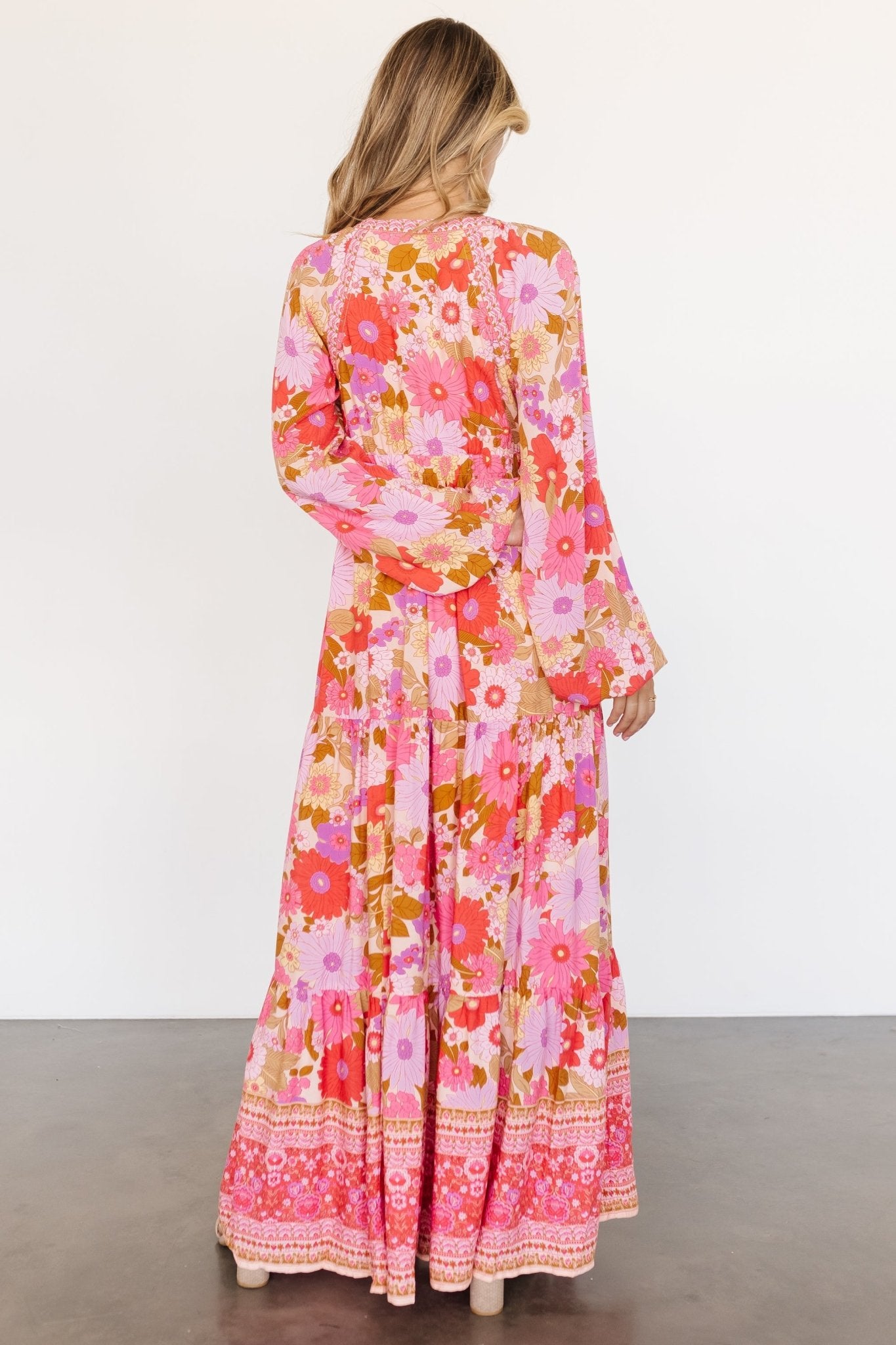 Malena Maxi Dress | Pink Multi Discount Supply