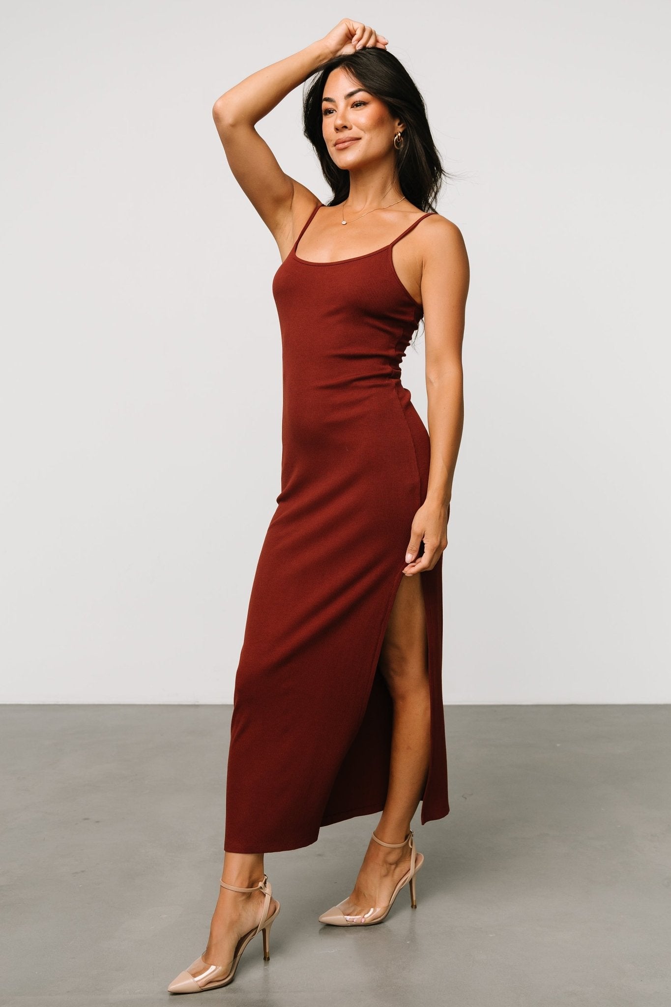 Kade Bodycon Tank Dress | Auburn Brown Best Store To Get Cheap Online