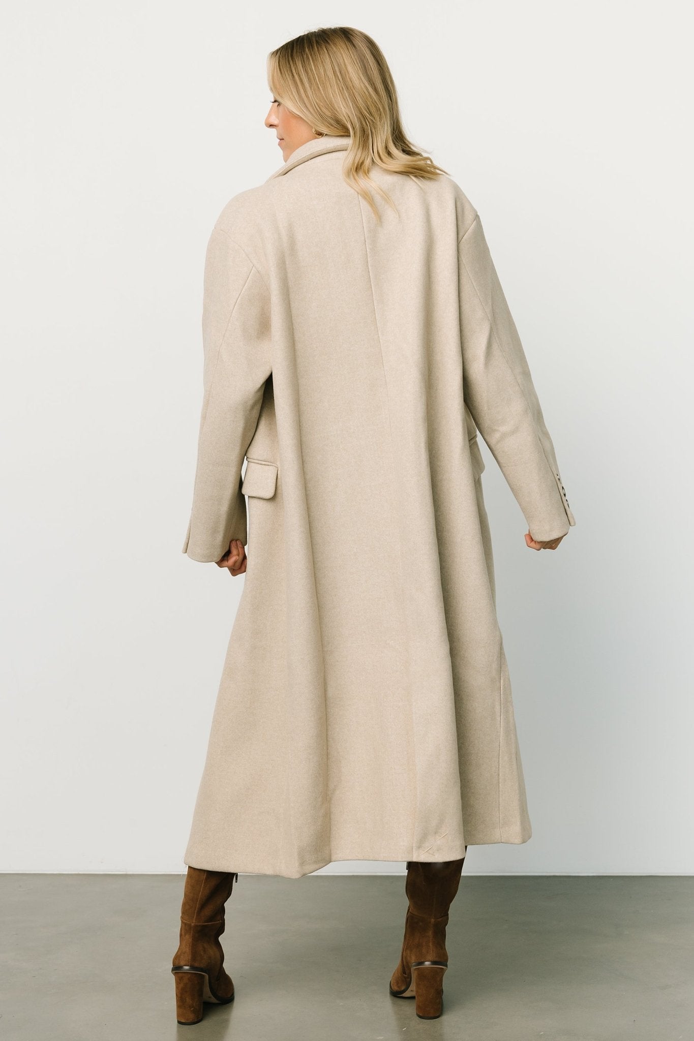 Anderson Double Breasted Coat | Natural Buy Cheap Clearance