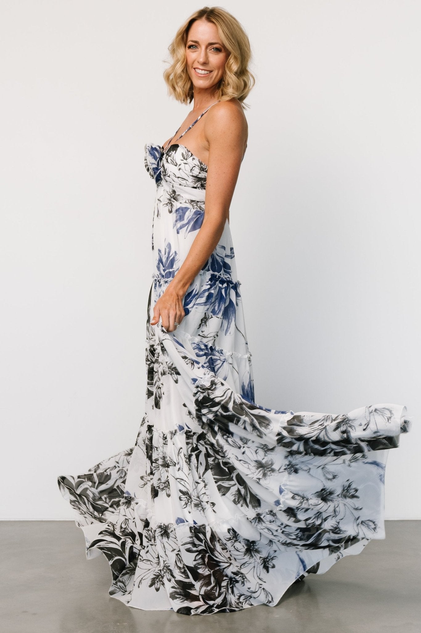 Charmaine Maxi Dress | Navy + Black Floral Clearance Online Amazon