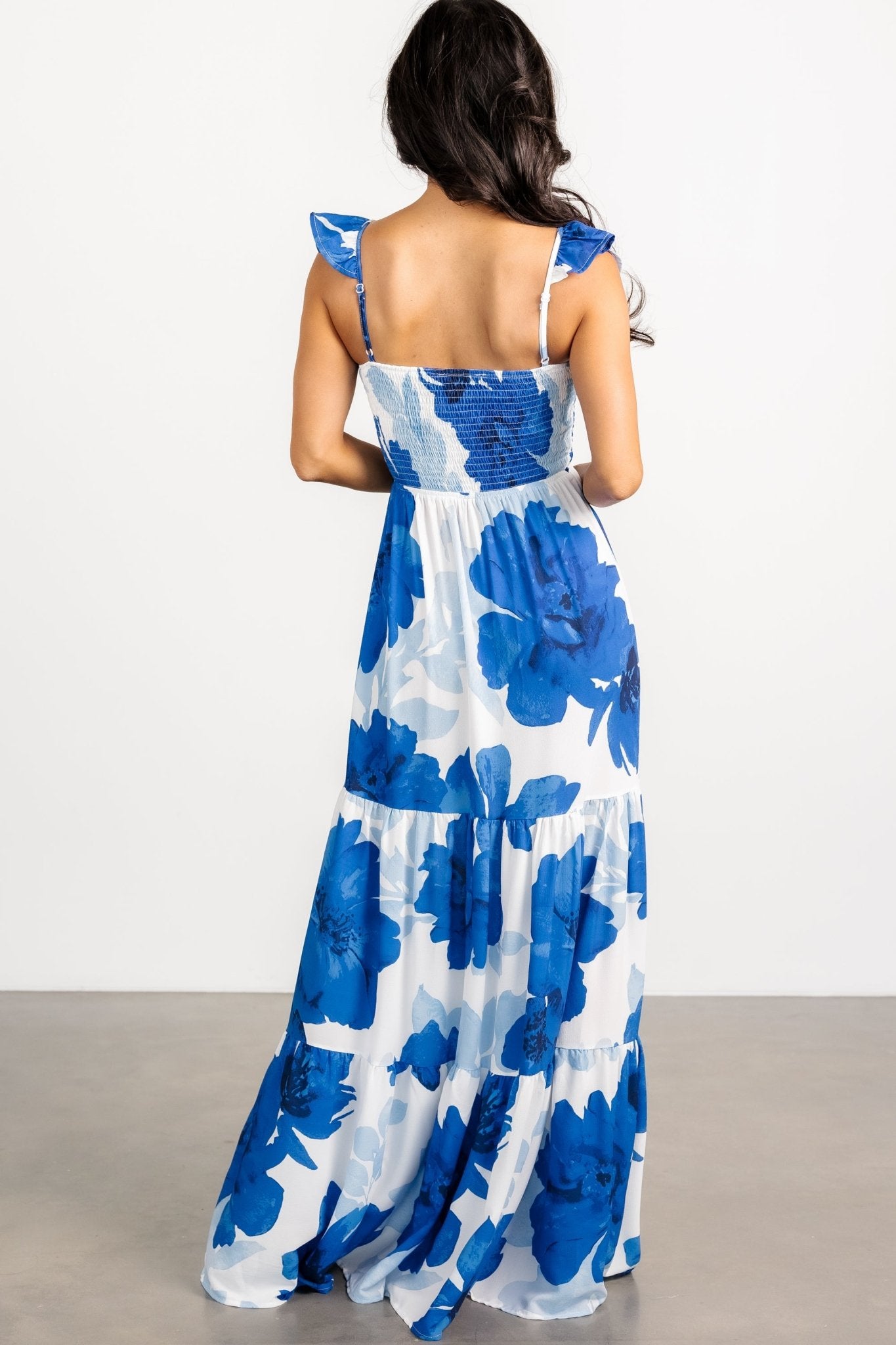 Mikaela Maxi Dress | Blue Floral Store Sale Online