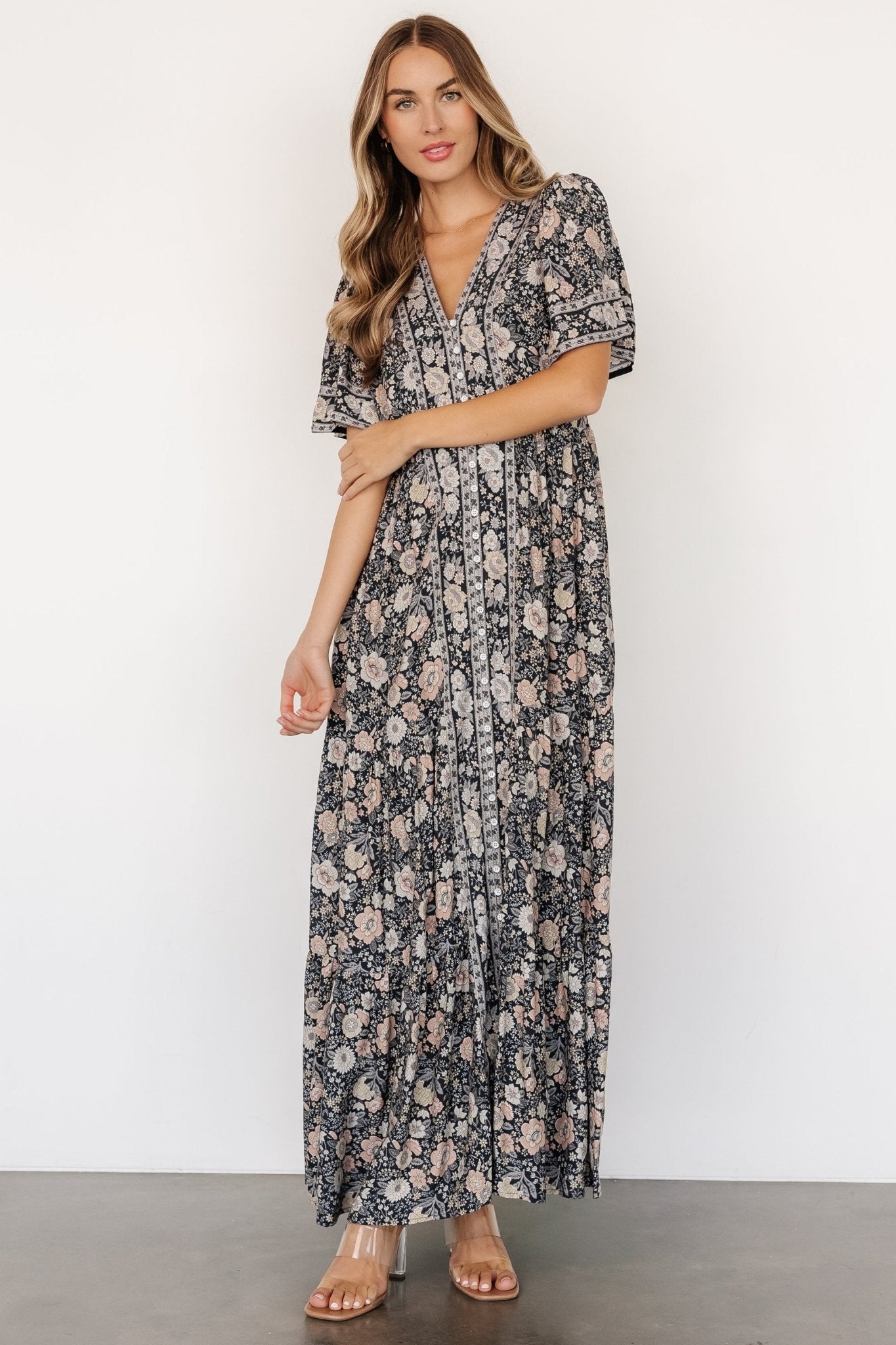 Cheryl Maxi Dress | Midnight Floral Free Shipping Finishline