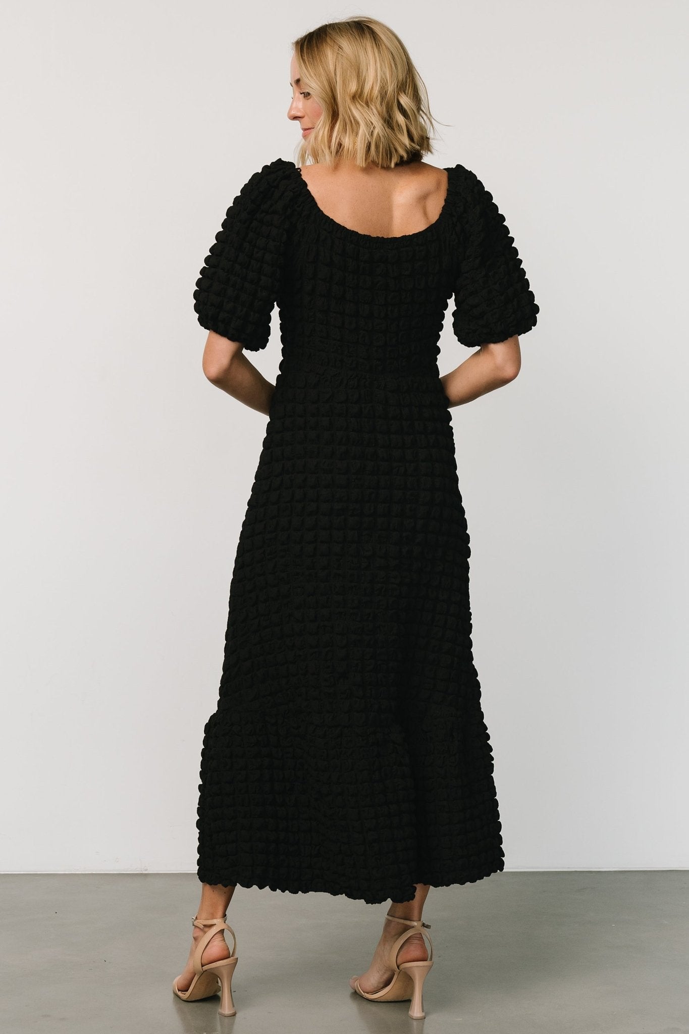 Therese Textured Dress | Black Outlet Exclusive