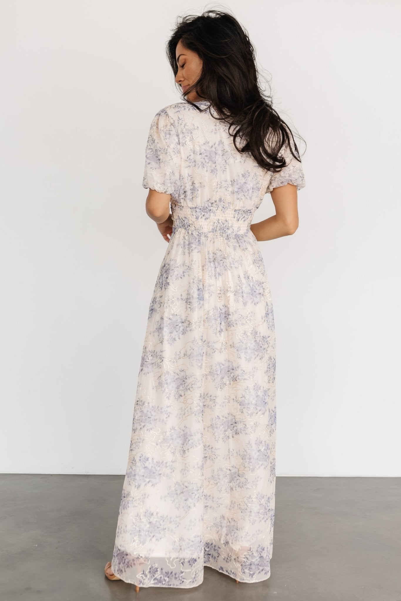 Ardley Maxi Dress | Cream + Blue Cheap Newest