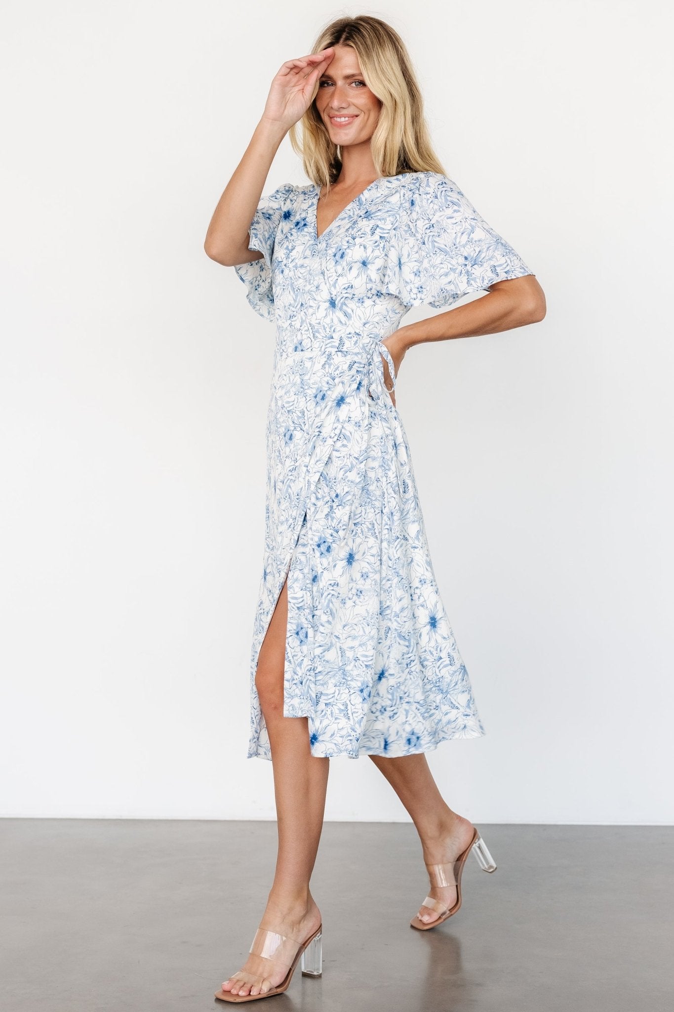 Amelie Wrap Midi Dress | Blue Print Get To Buy