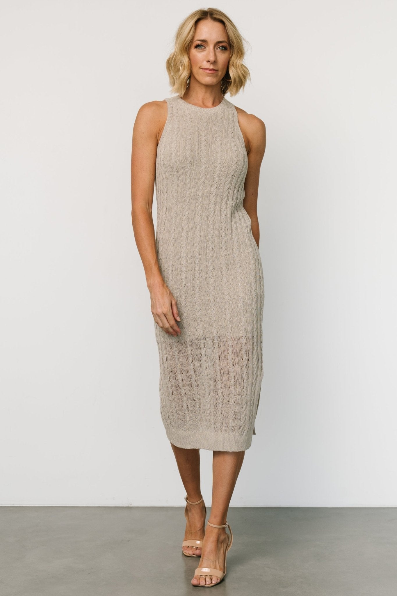 Nalani Knit Tank Dress | Stone Buy Cheap With Mastercard