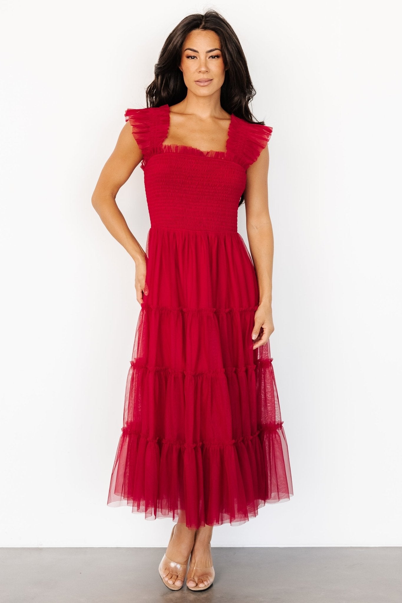 Emma Smocked Tulle Dress | Scarlet Sale New Styles