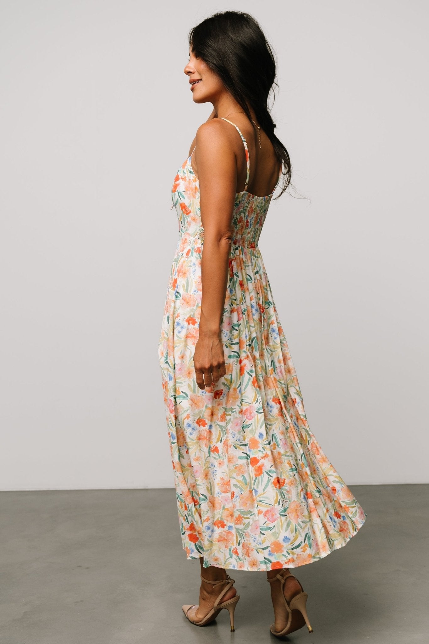 Calista Midi Dress | Multi Floral With Credit Card For Sale