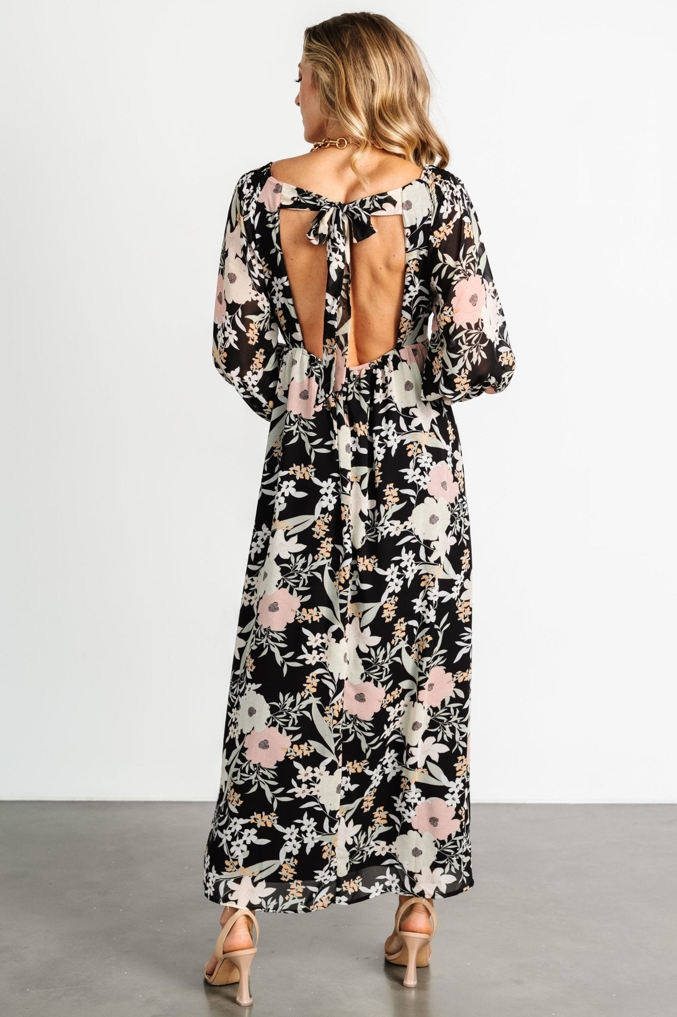 Maisie Maxi Dress | Black Floral Cheap Sale How Much