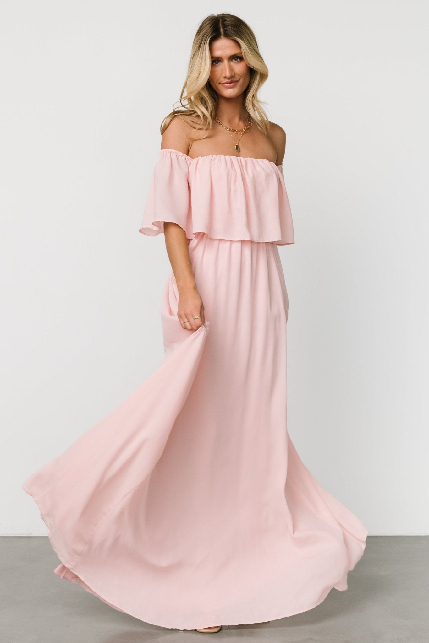 Diana Off Shoulder Maxi Dress | Blush Outlet Find Great