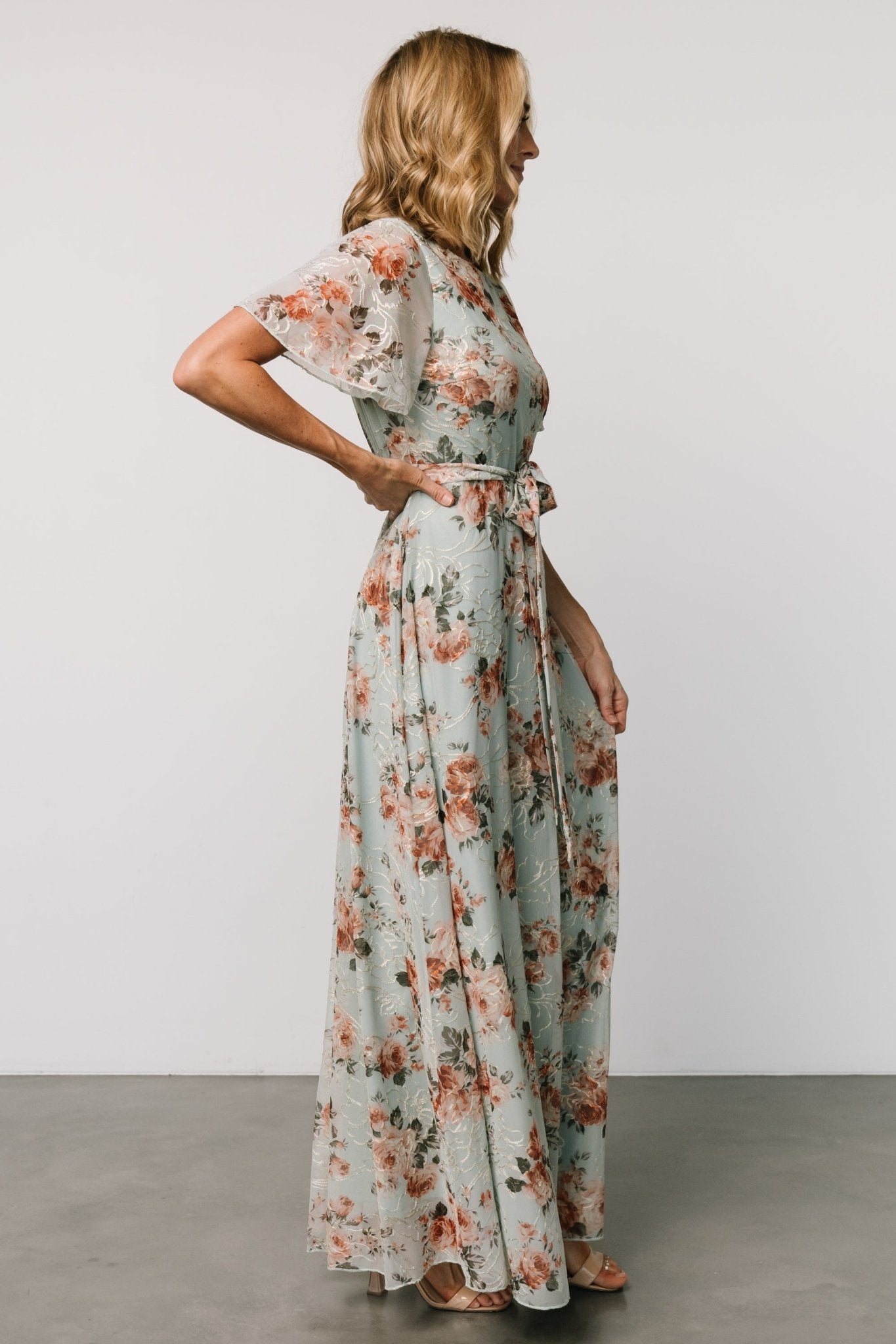 Katalaya Maxi Dress  | Sage + Gold Nicekicks