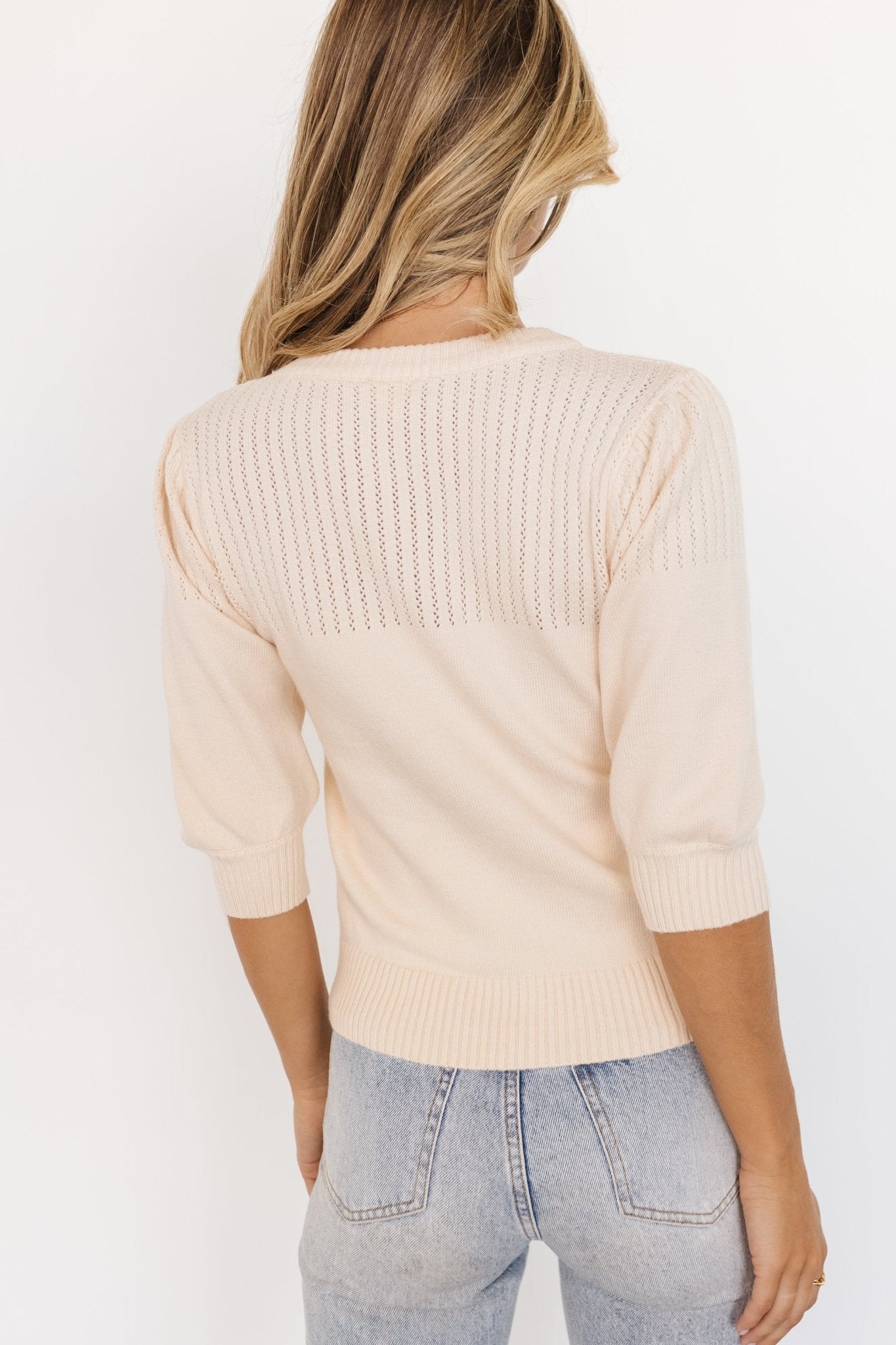 Opal Knit Sweater | Cream Visa Payment For Sale