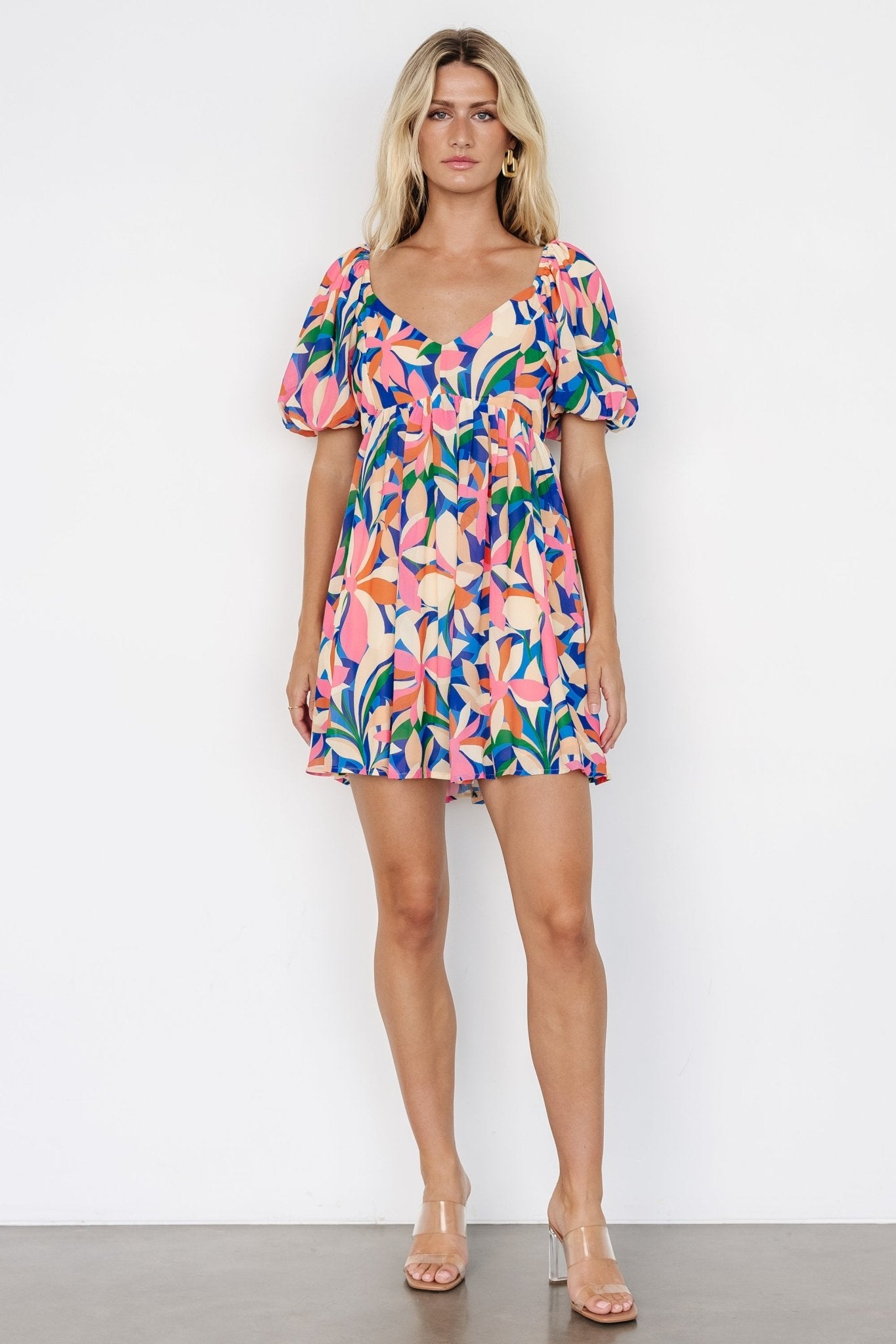 Giulia Mini Dress | Multi Print Clearance Shop