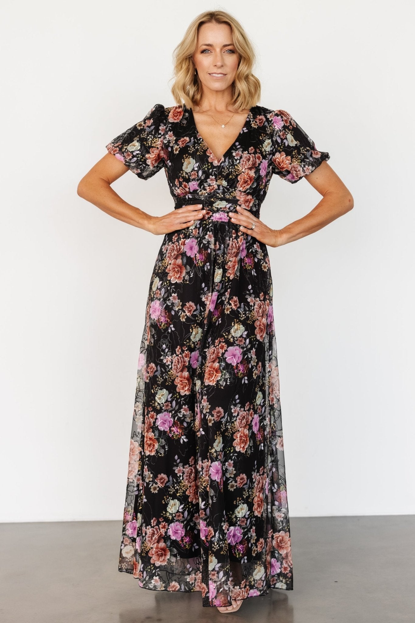 Ardley Maxi Dress | Black Multi Floral Free Shipping Sast