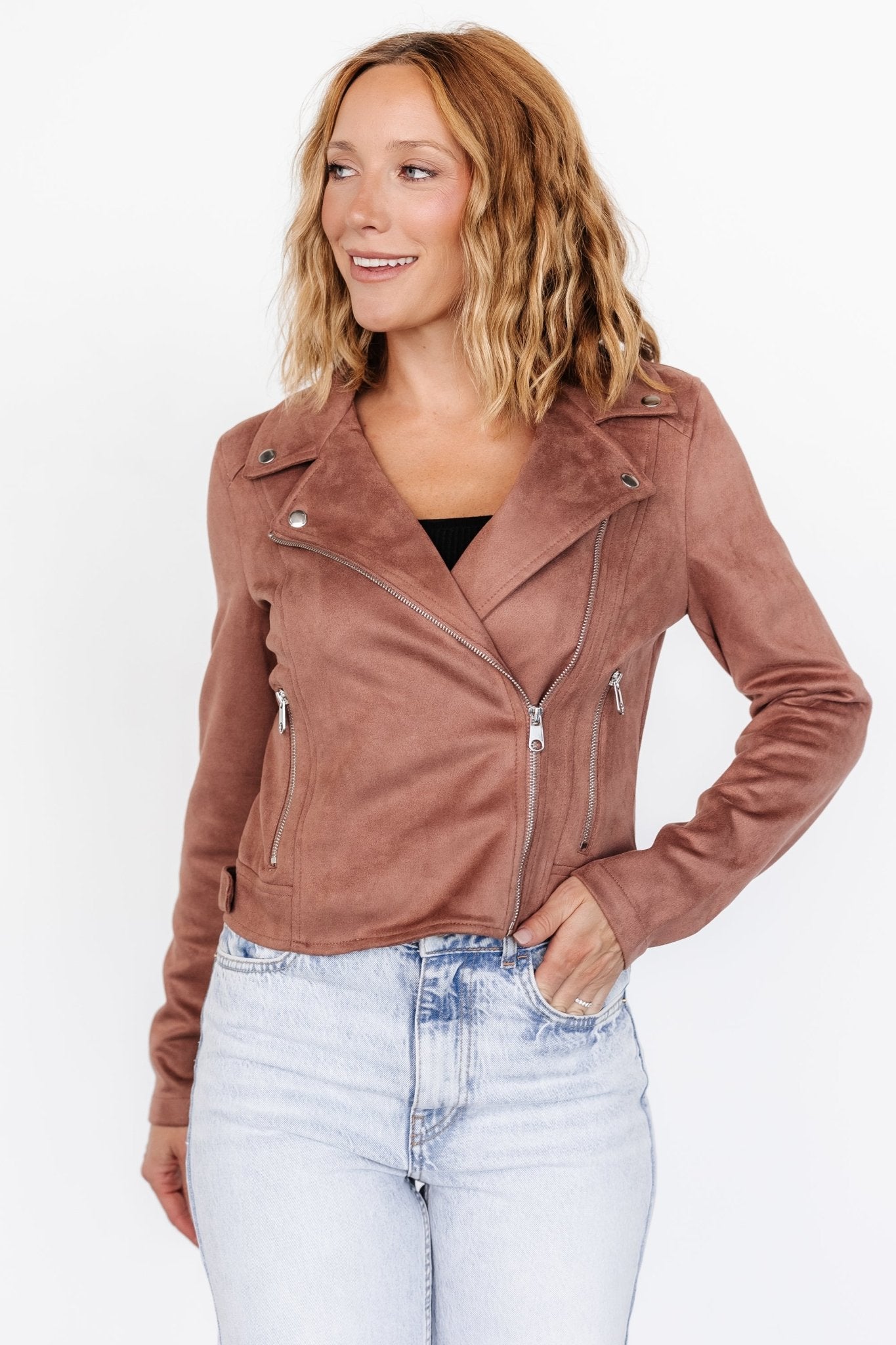 Marisa Faux Suede Jacket | Dusty Clove Best Sale Cheap Online