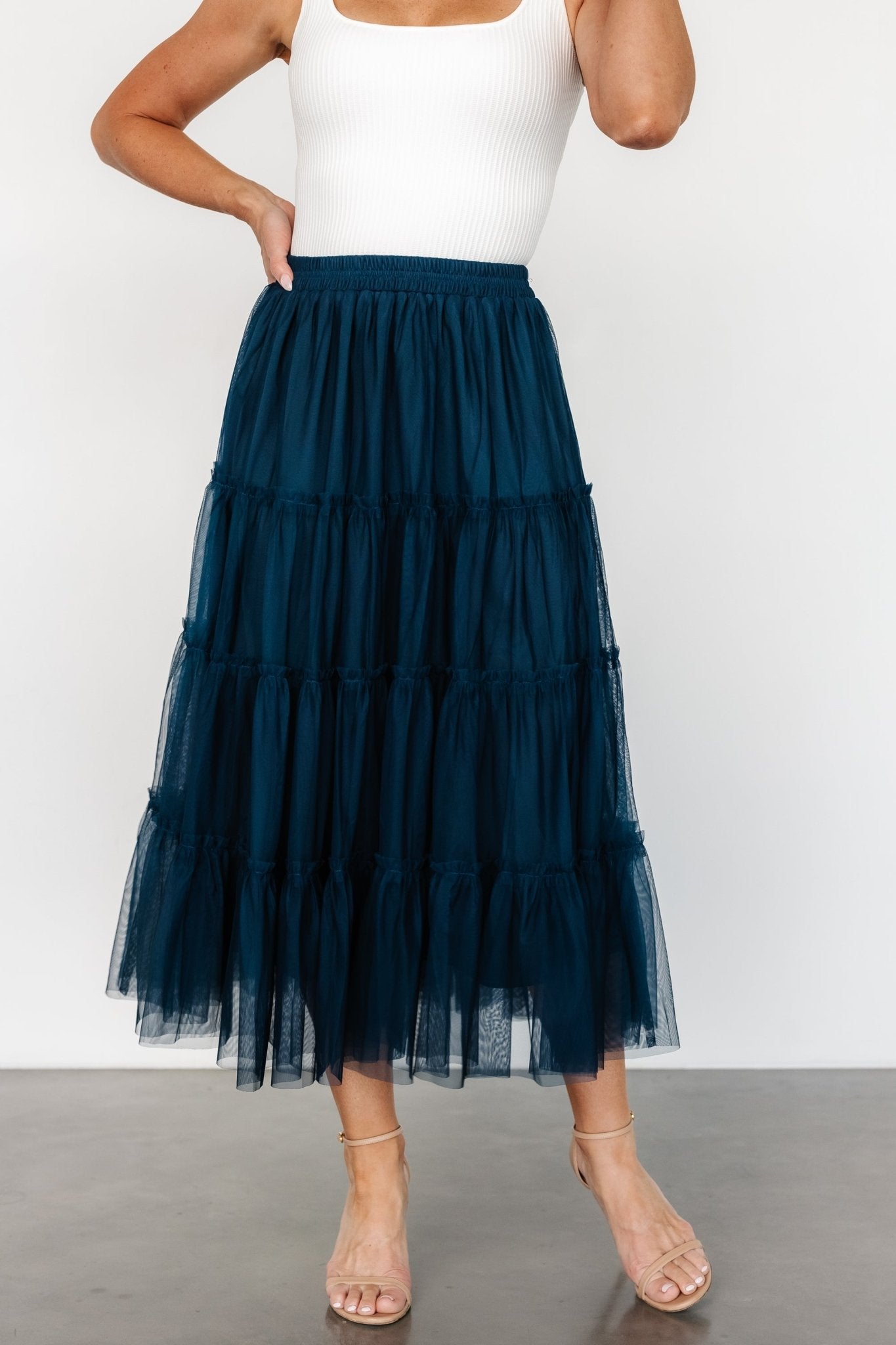 Galena Tulle Skirt | Deep Topaz Cheap Sale Online