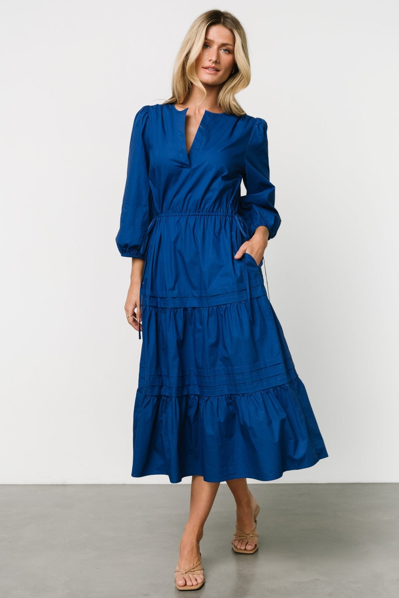 Santa Fe Poplin Midi Dress | Cobalt Outlet Supply