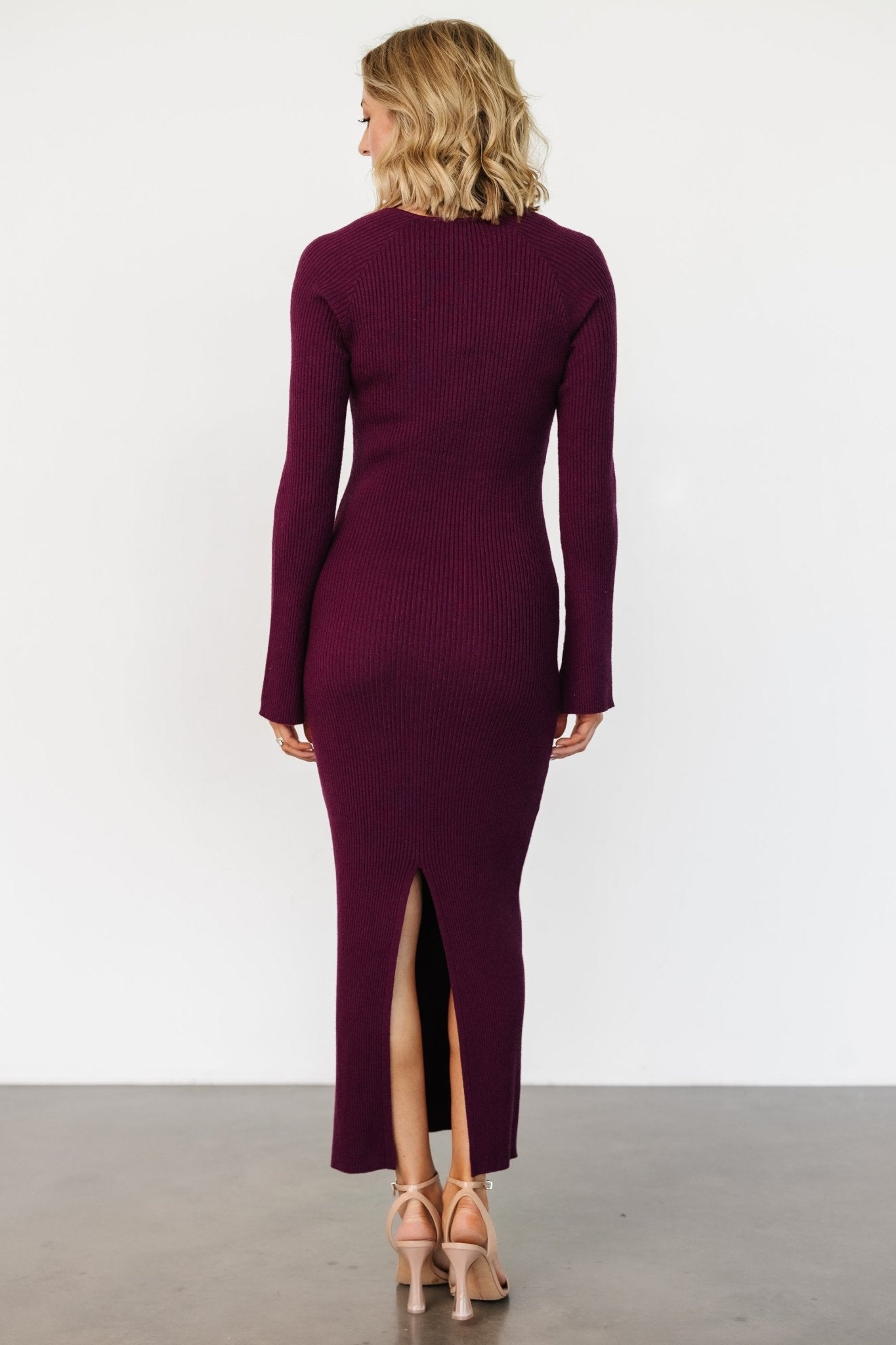 Marika Ribbed Dress | Wine Very Cheap Cheap Online