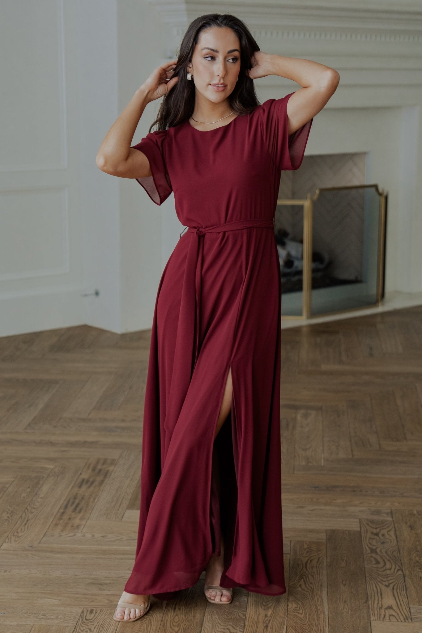 Naomi Short Sleeve Maxi Dress | Mulberry Clearance Great Deals