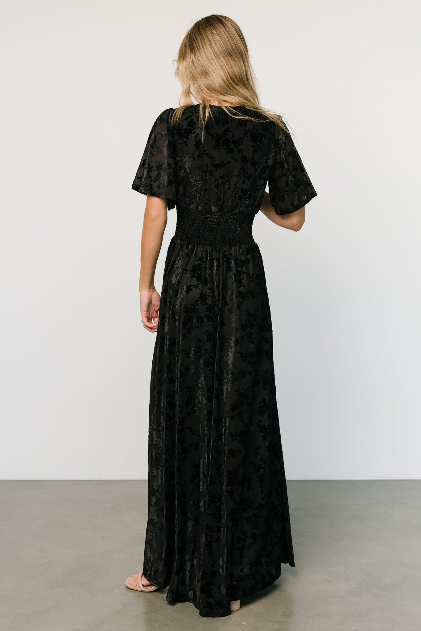 Veronica Velvet Maxi Dress | Black Big Discount Online