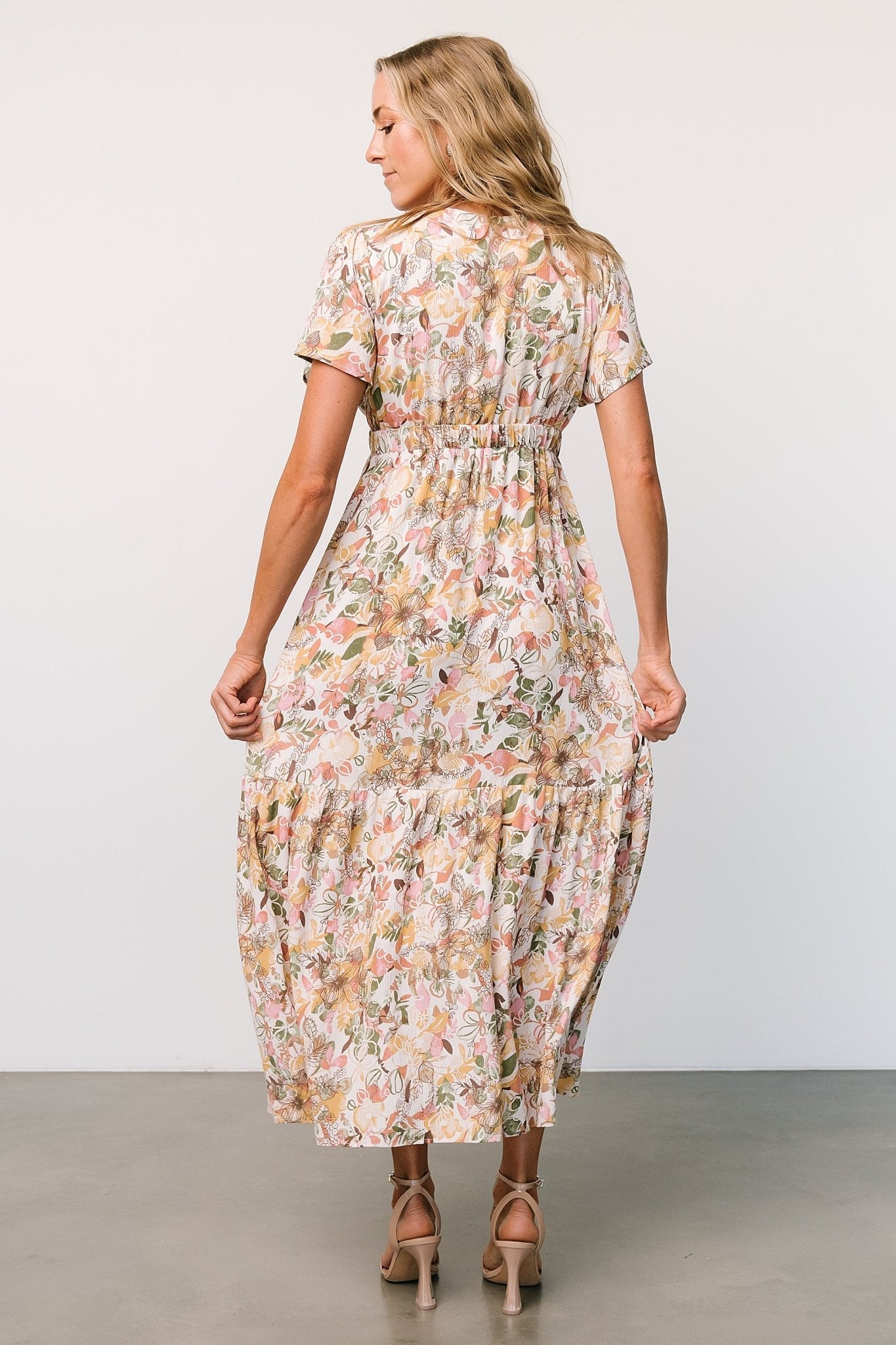 Cassie Short Sleeve Dress | Multi Floral Buy Cheap Wide Range Of