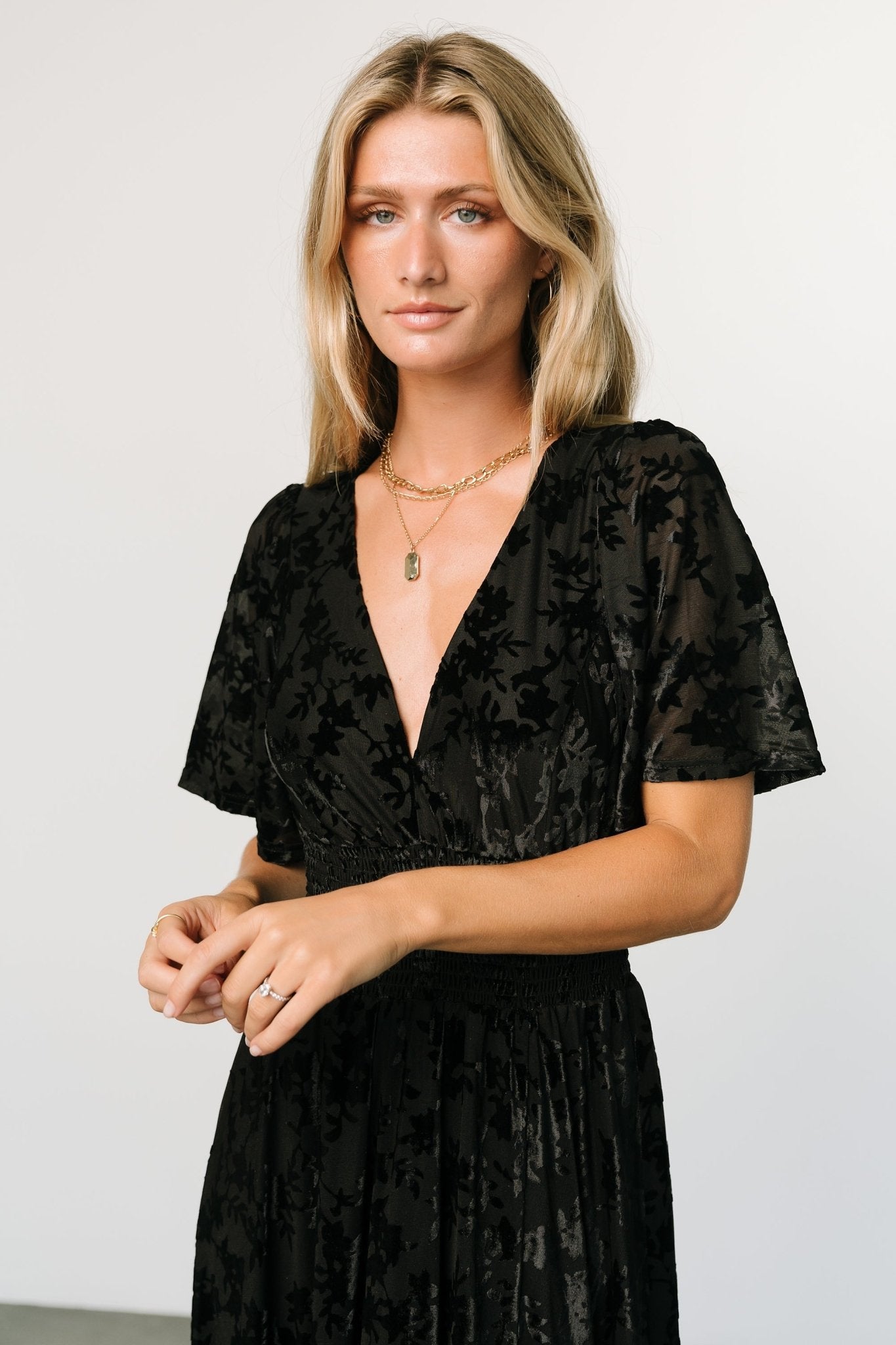 Veronica Velvet Maxi Dress | Black Big Discount Online