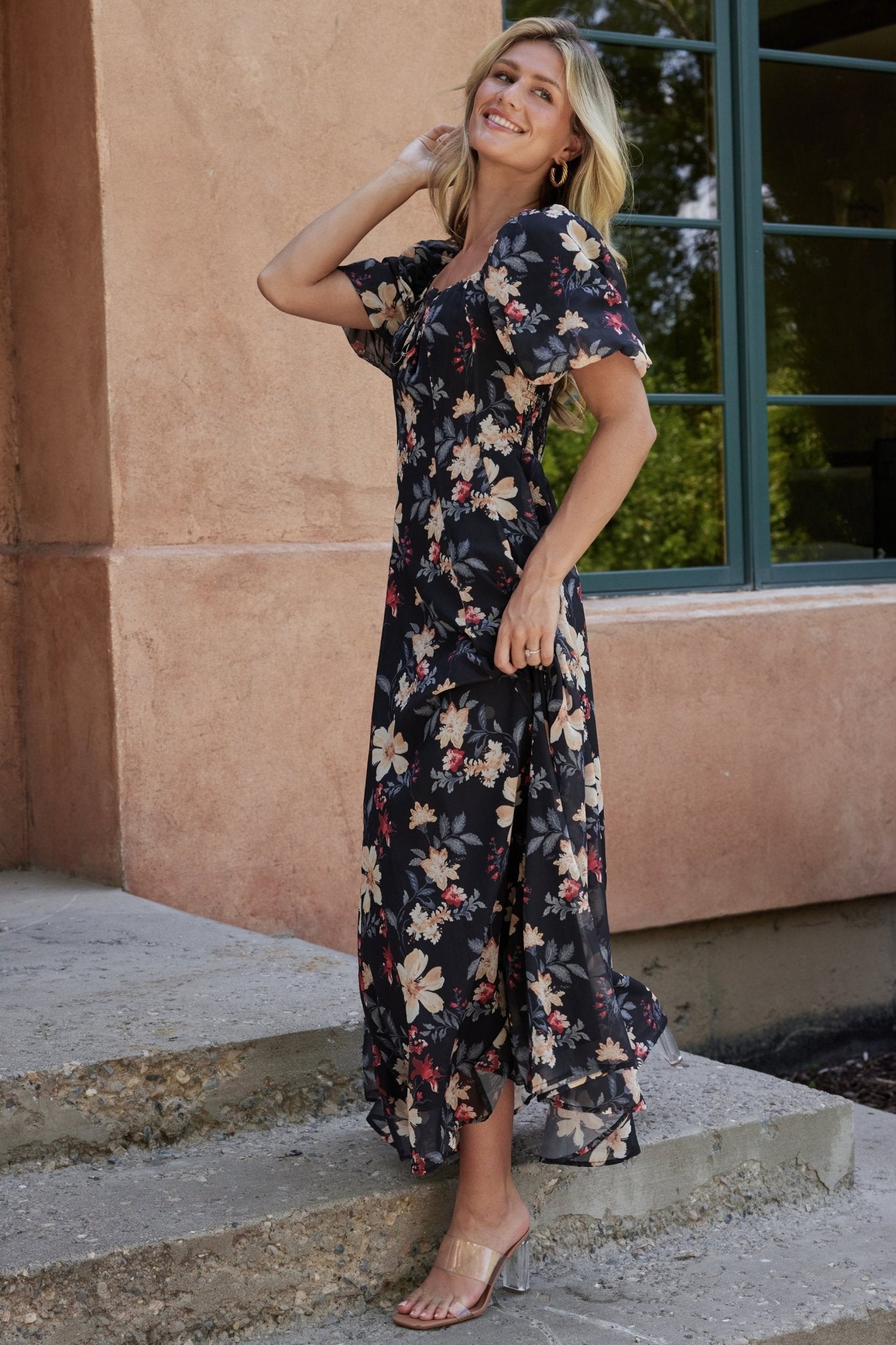 Raelynn Maxi Dress | Black Floral Sale Low Cost