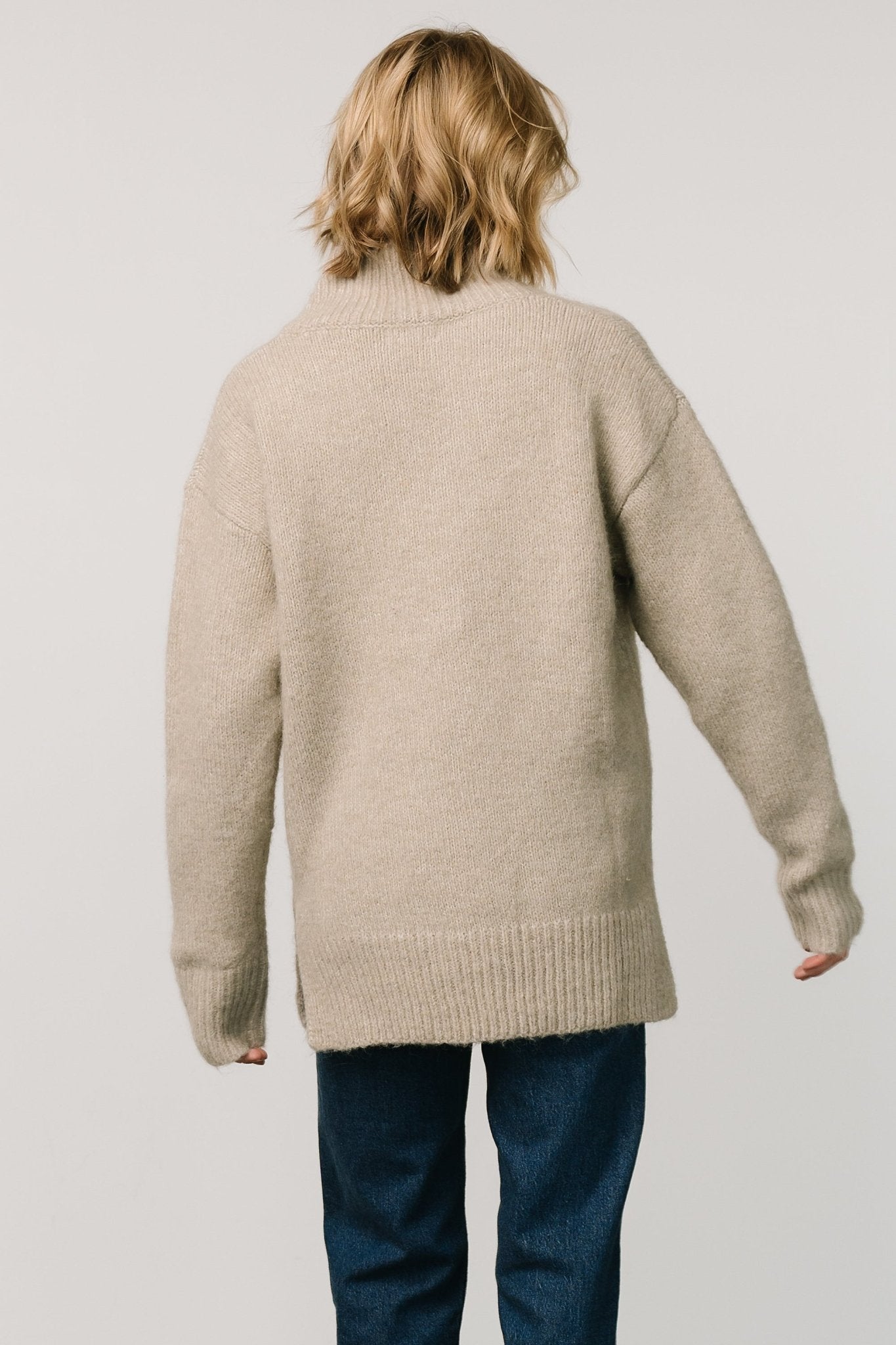 Calgary Oversized Sweater | Oatmeal Looking For