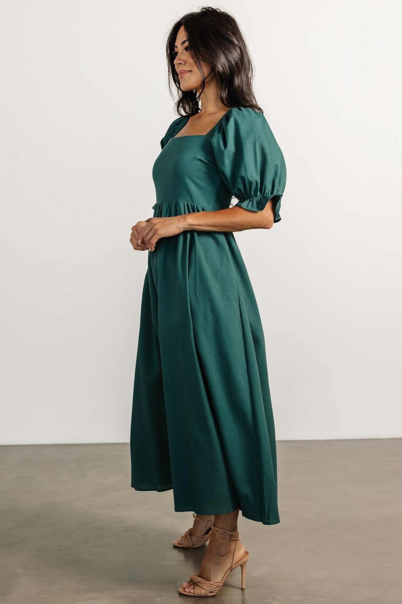 Britton Midi Dress | Evergreen Cheap Hot Sale