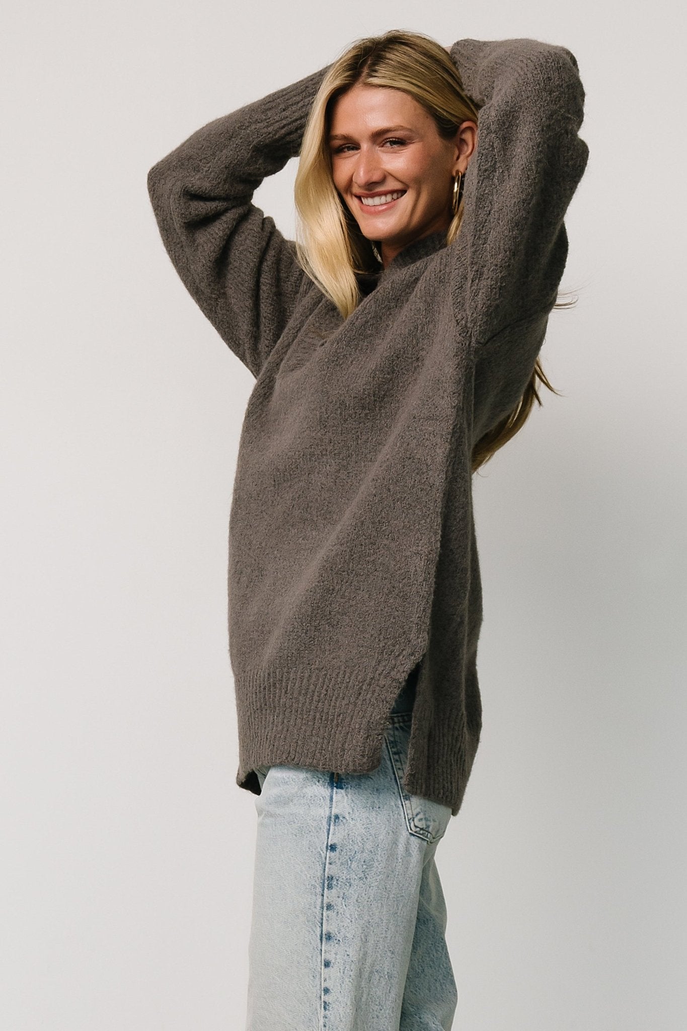 Calgary Oversized Sweater | Charcoal Clearance Good Selling