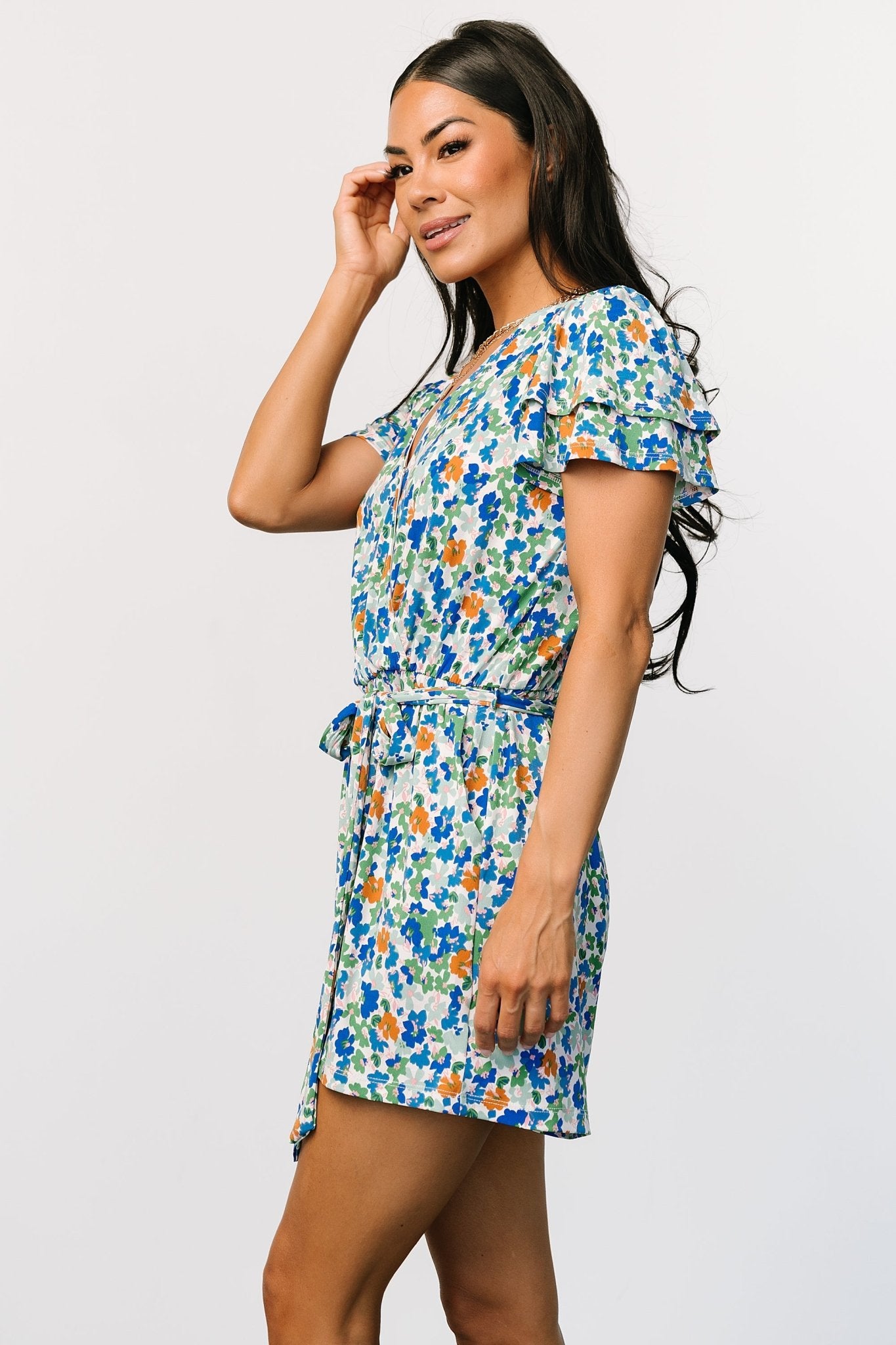 Daytona Romper | Blue + Green Multi Cheap Sale Now