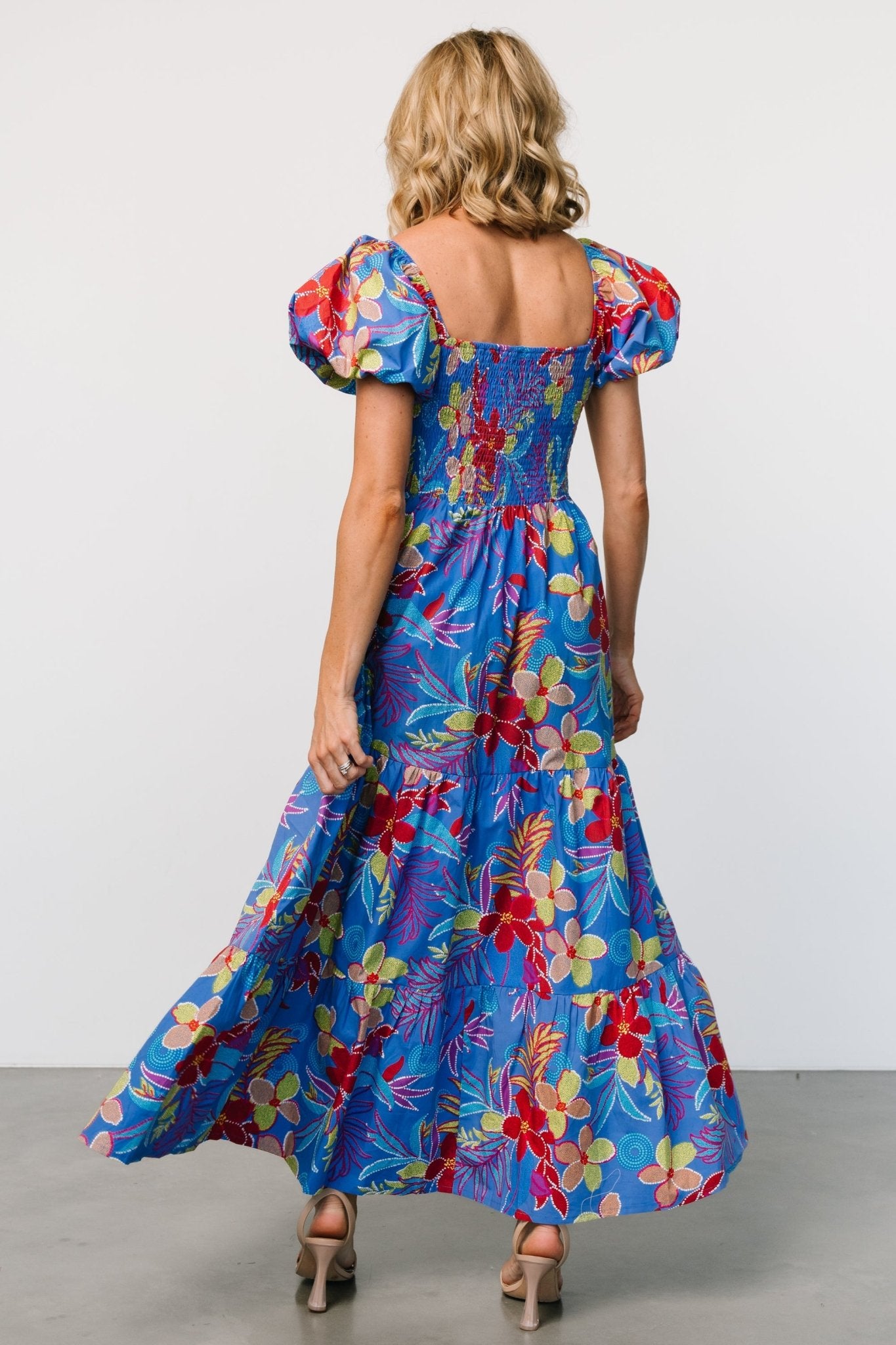 Melanie Maxi Dress | Blue Multi Cheap Sale Enjoy