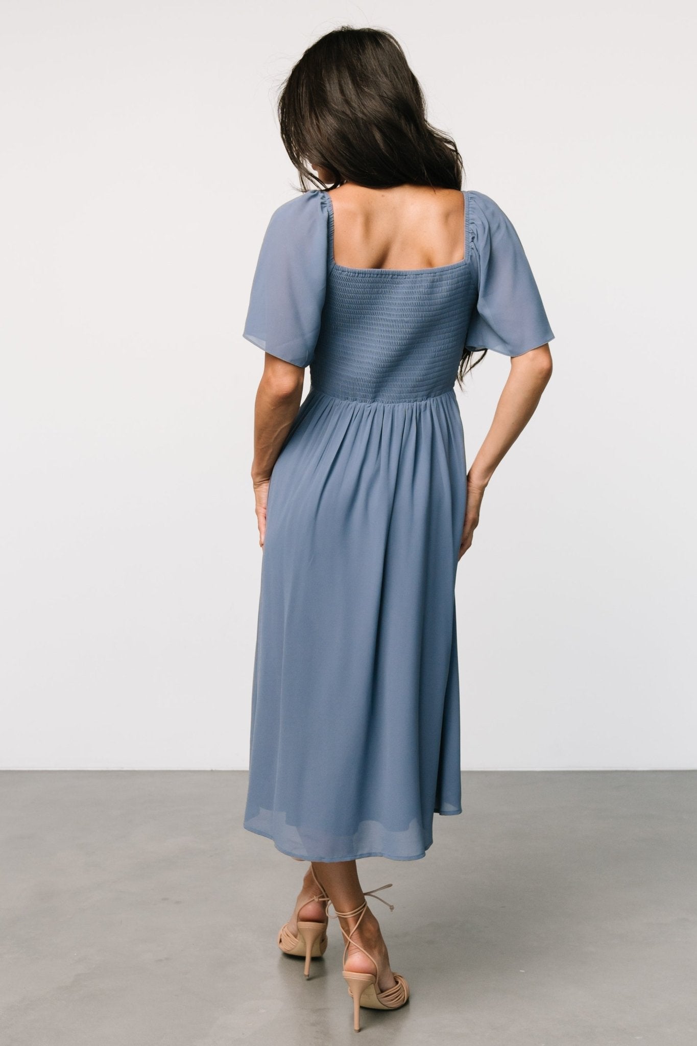 Colette Sweetheart Midi Dress | Whisper Blue Outlet Purchase