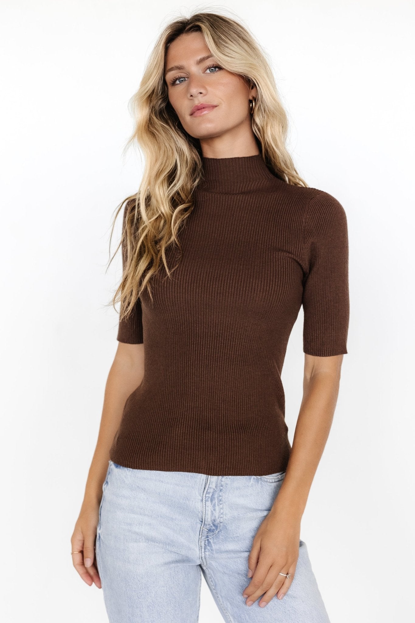 Liel Ribbed Top | Brown Buy Cheap Explore