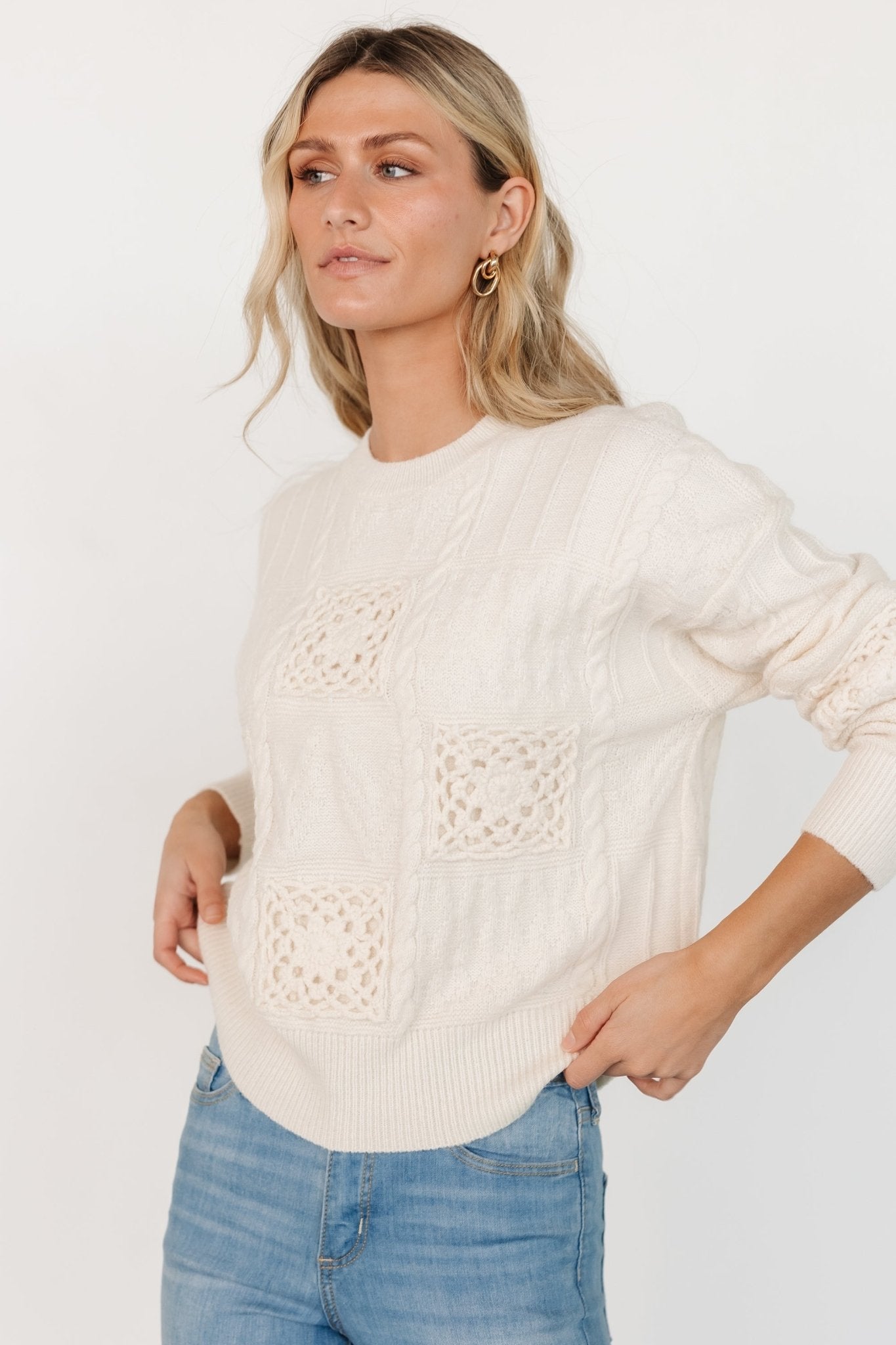 Meadow Knit Sweater | Cream Discount 2025