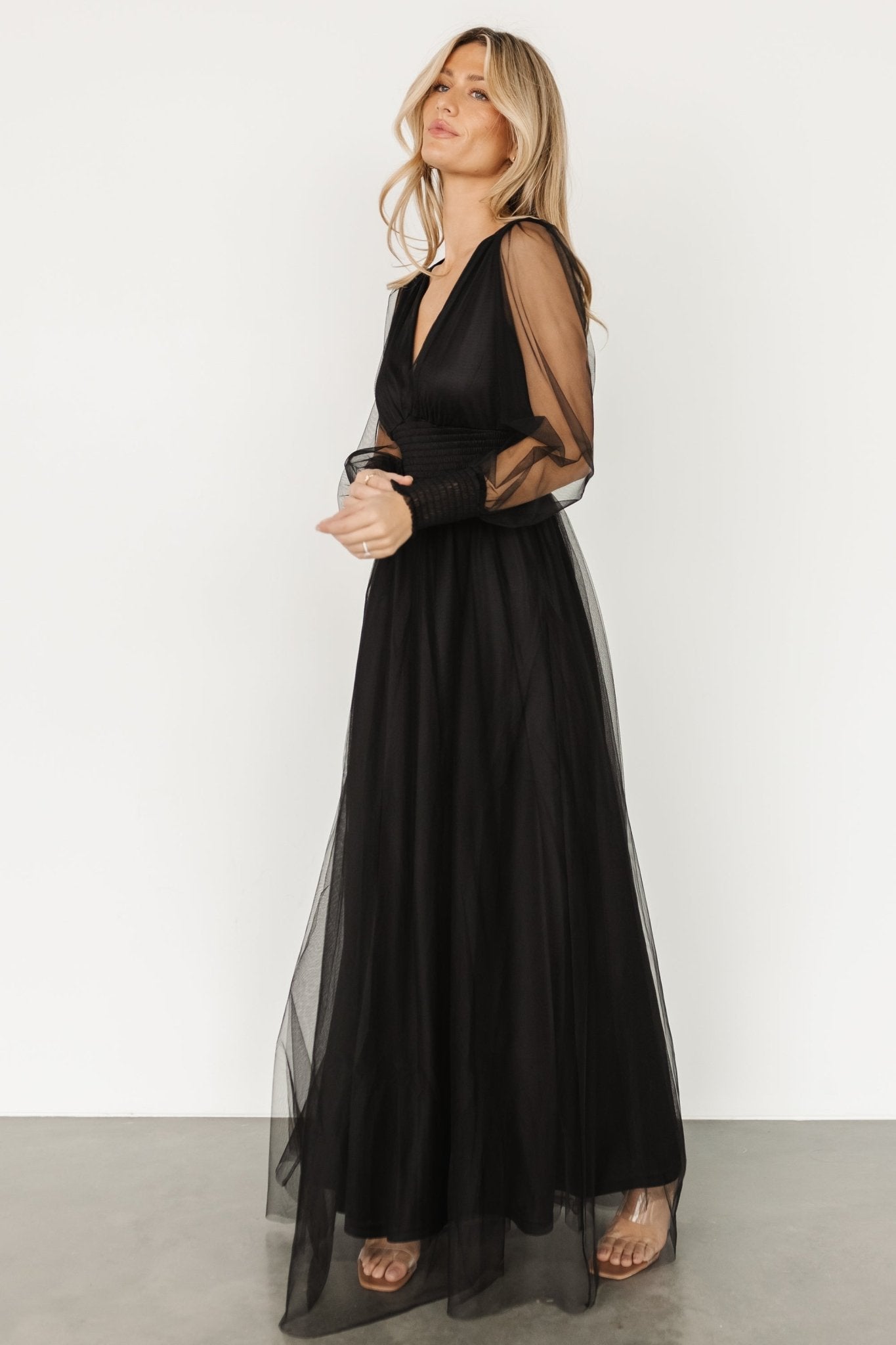 Layla Tulle Maxi Dress | Black Perfect Cheap Pice