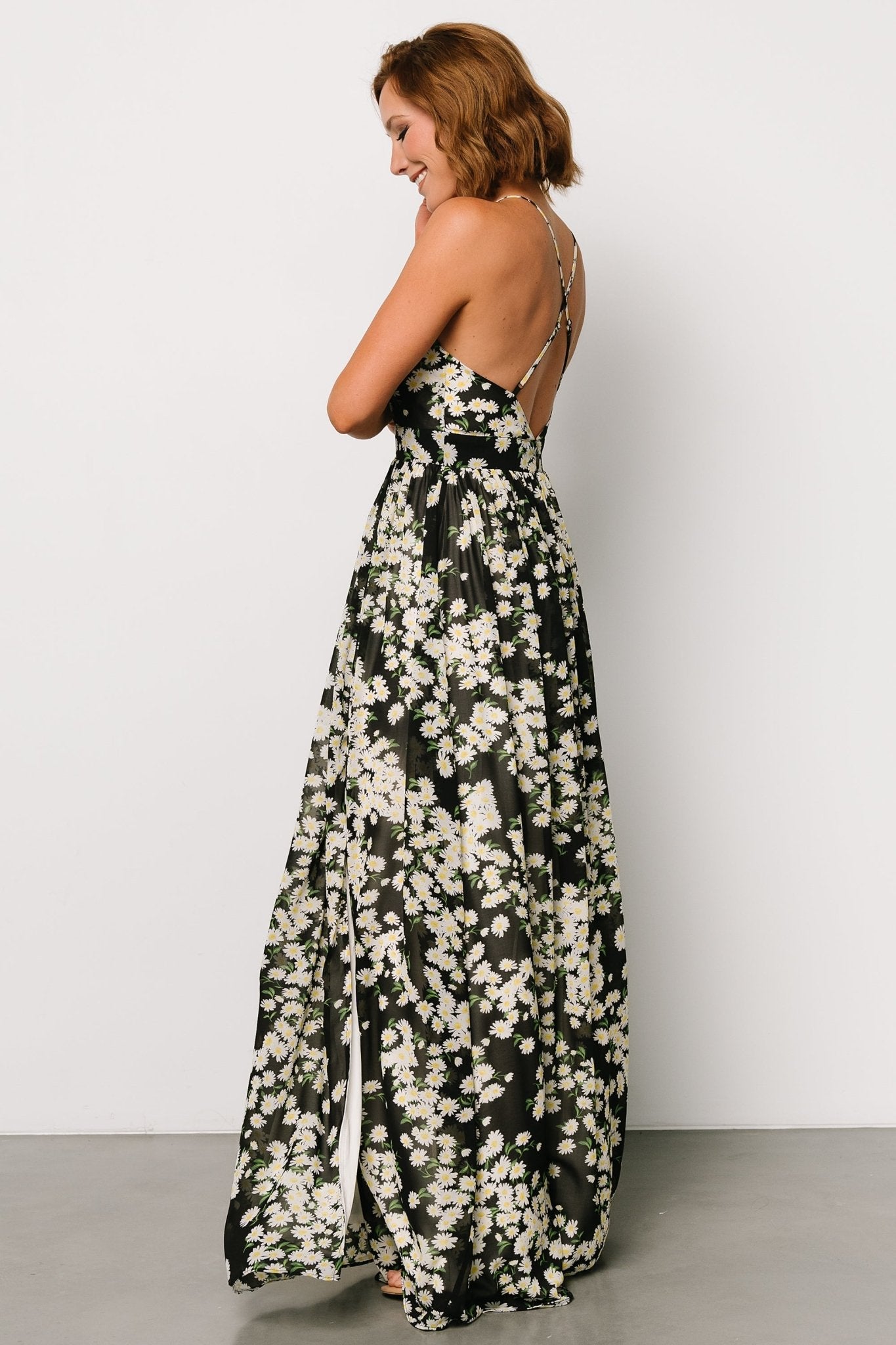 Brylee Maxi Dress | Black Flower Print Outlet Cheap Online