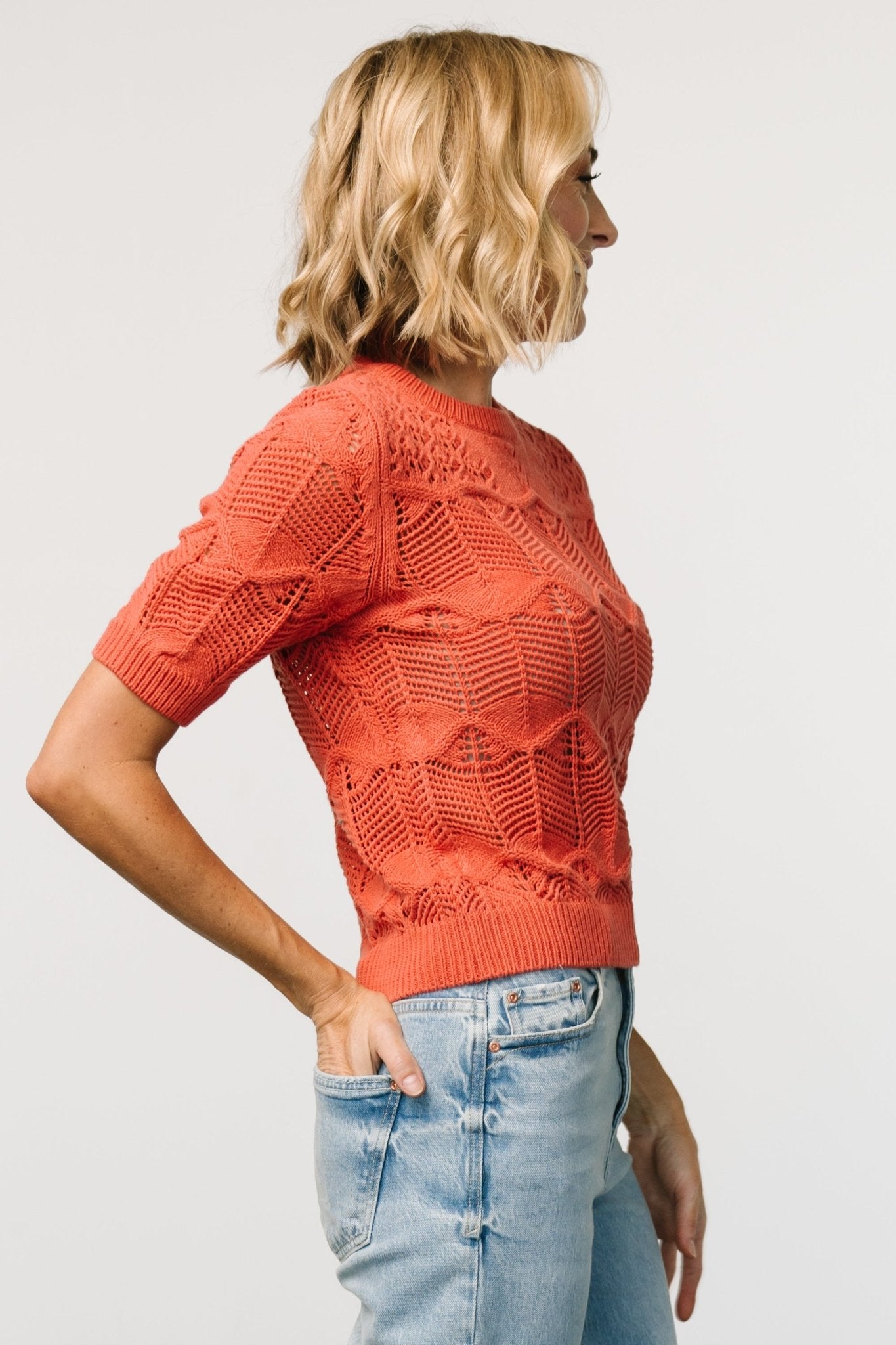 Josella Knit Top | Rust Free Shipping Low Pice Fee Shipping